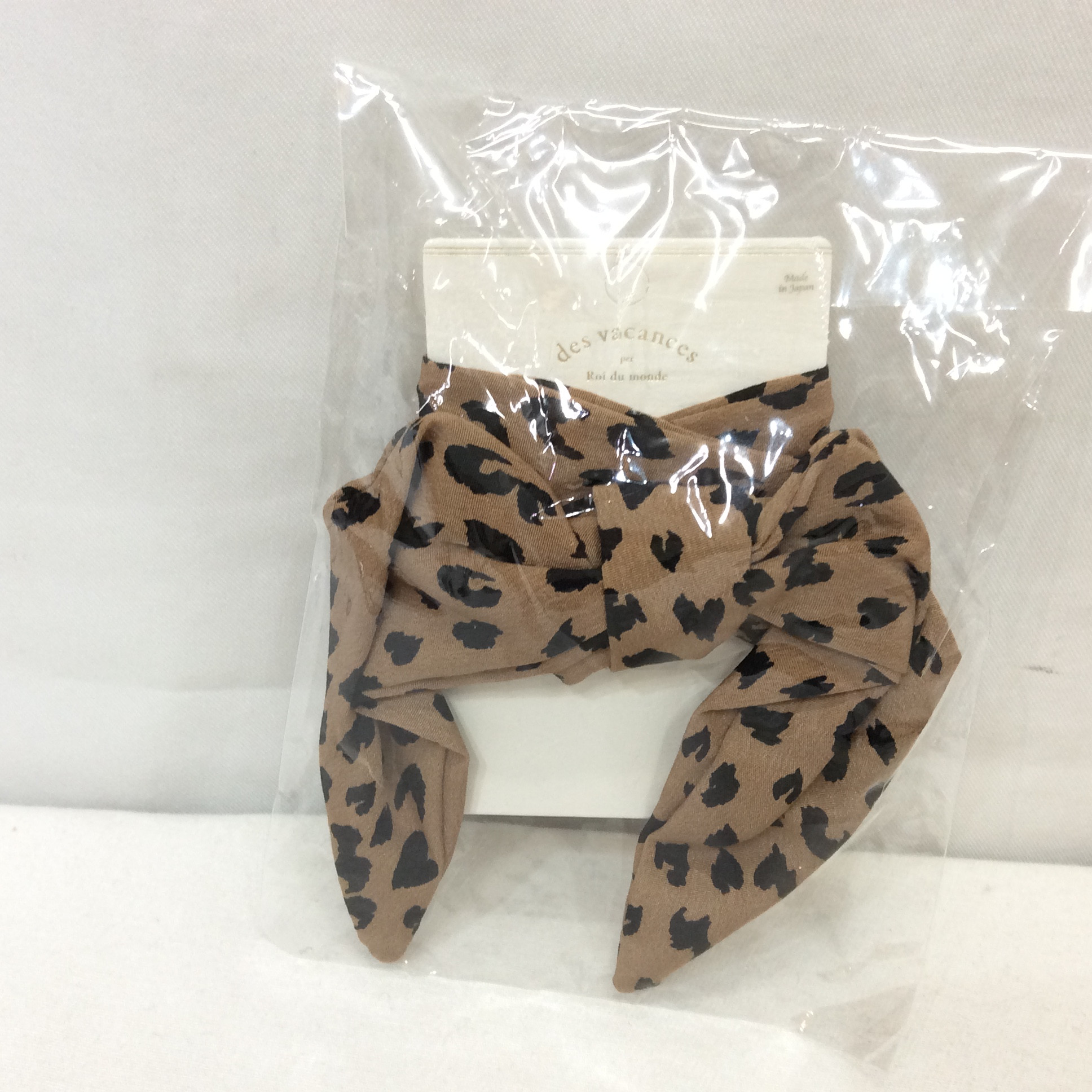 未使用 ヘアアクセサリー   ヒョウ／リボン
