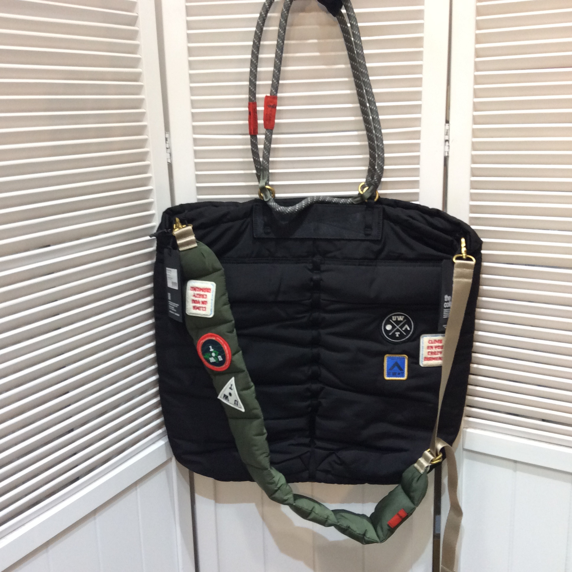 未使用 Topology トポロジー ストラップ２本付き トートバッグ  ビッグサイズ 黒