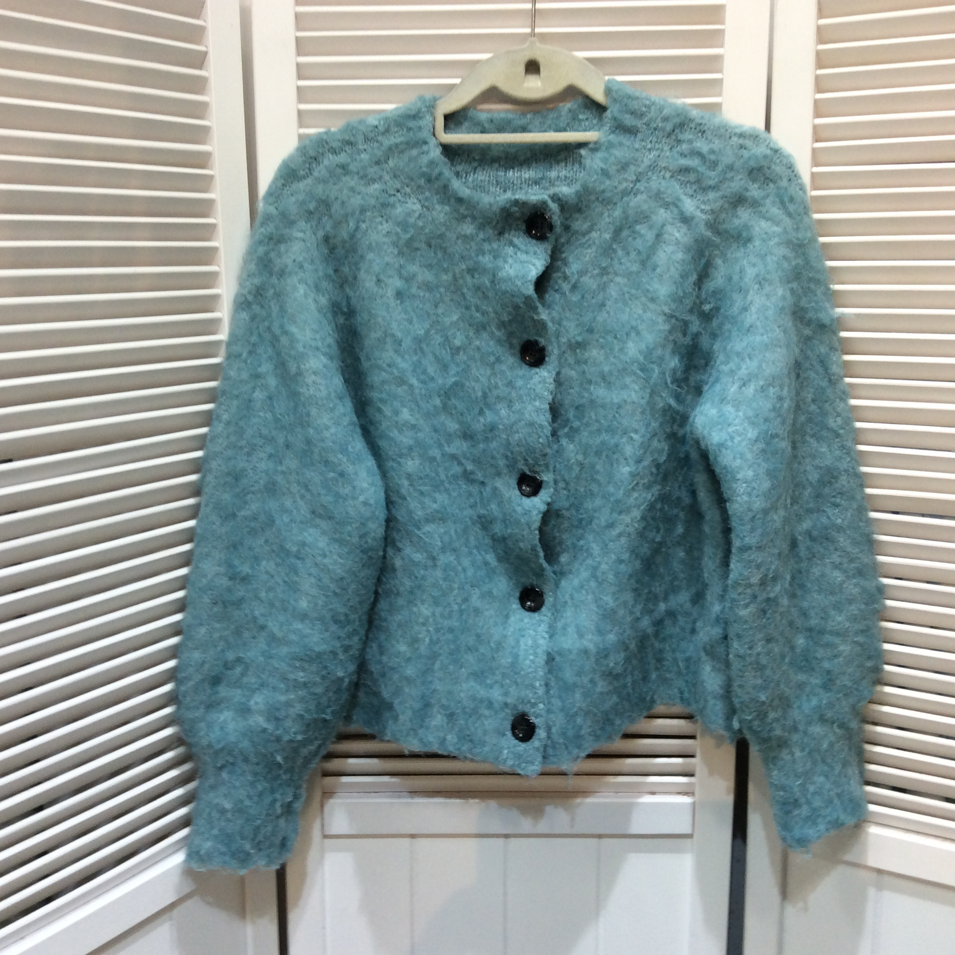 ショート丈カーディガン Mサイズ  水色