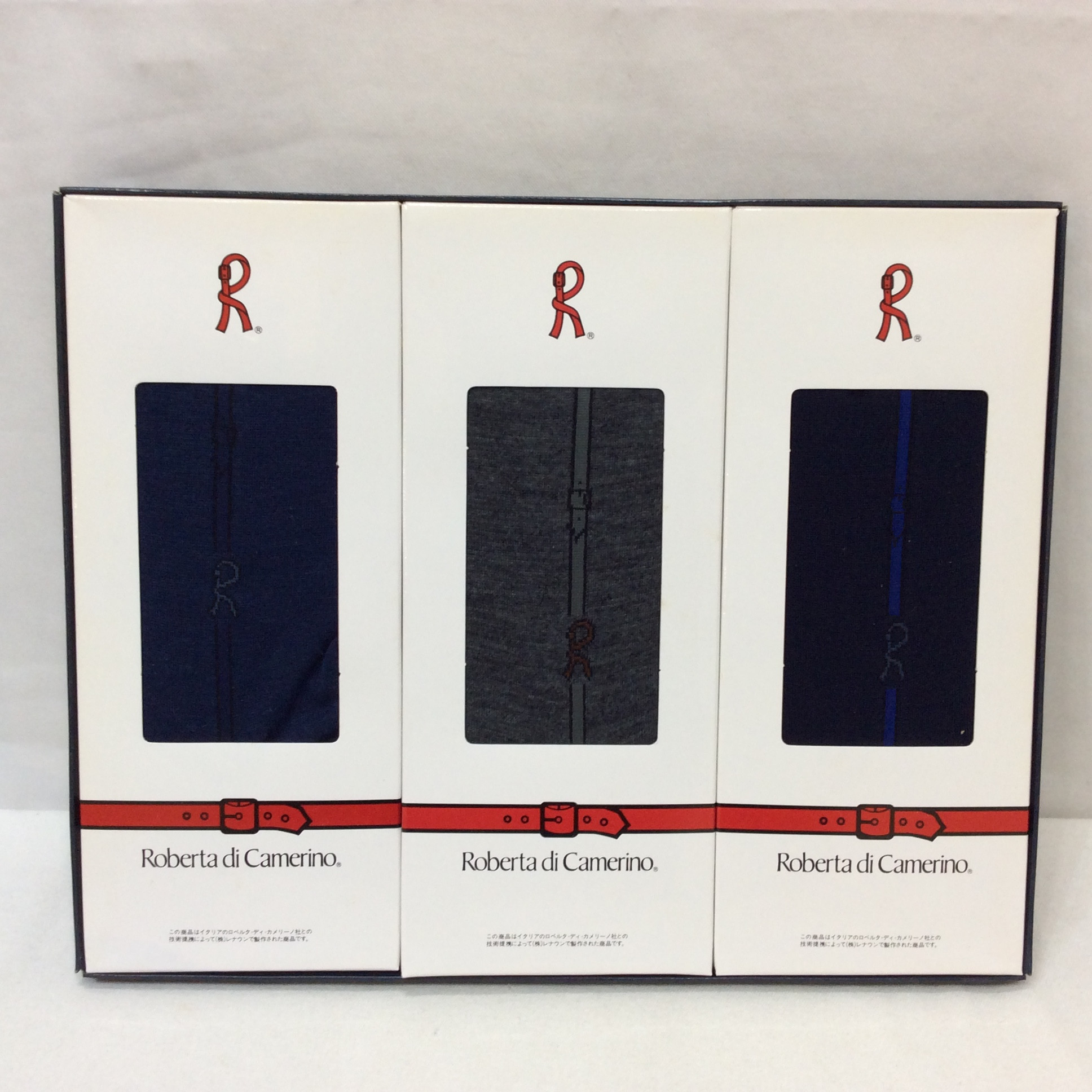 未使用☆ロベルタ メンズ靴下3足組