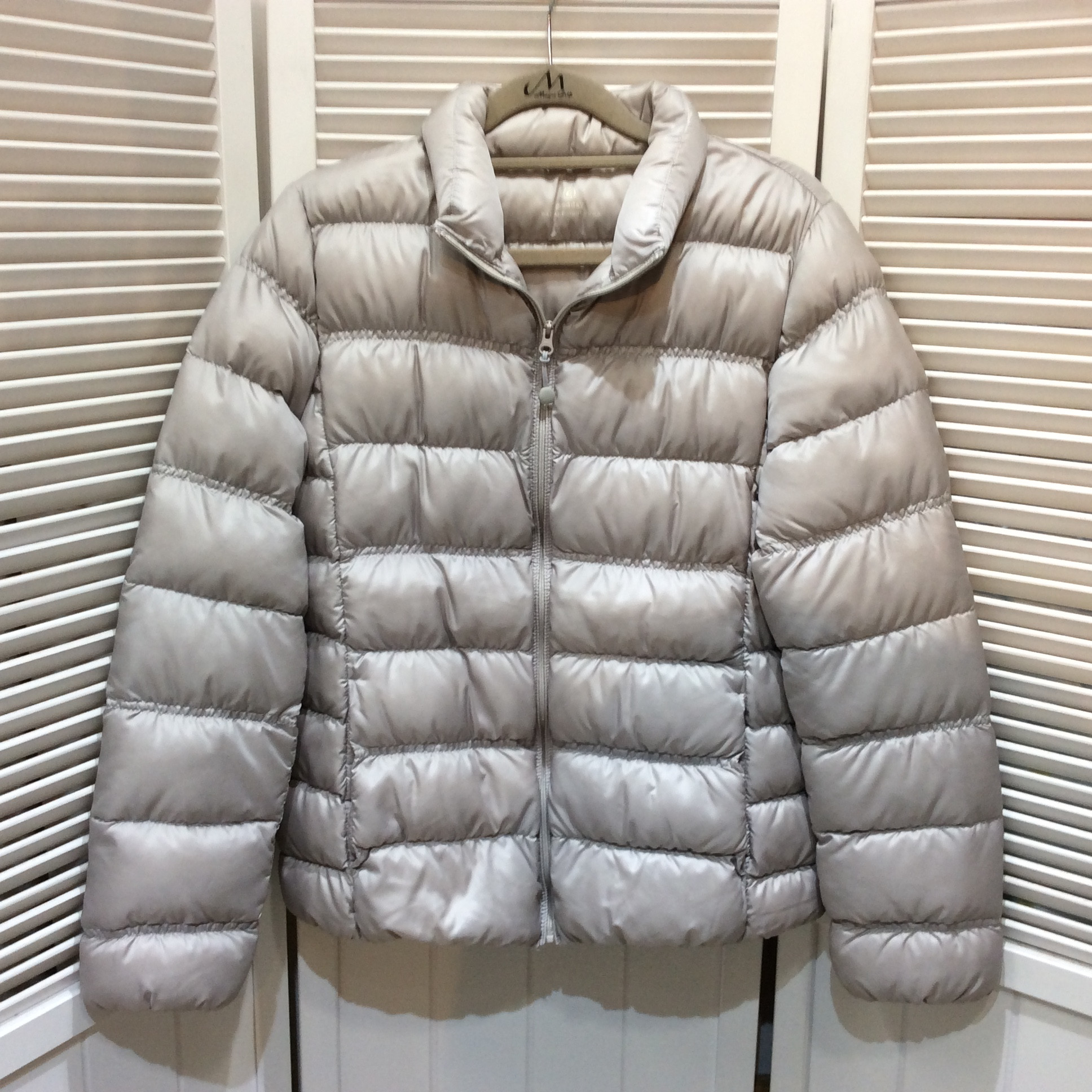 good day レディース ダウンジャケット L ライトグレー