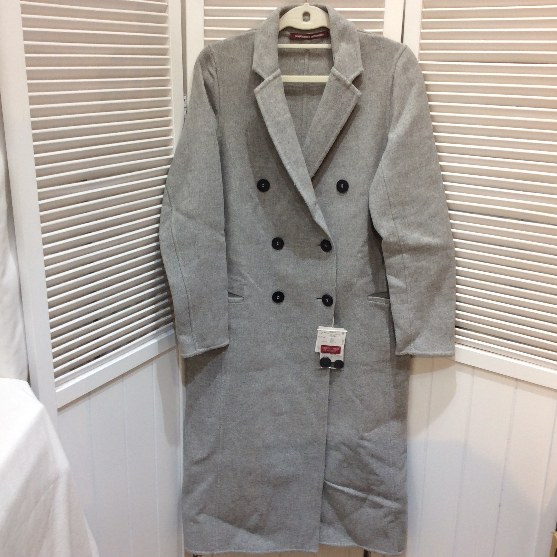 未使用☆COMPTOIR DES COTONNIERS コントワー・デ・コトニエ レディース コート 34 グレー