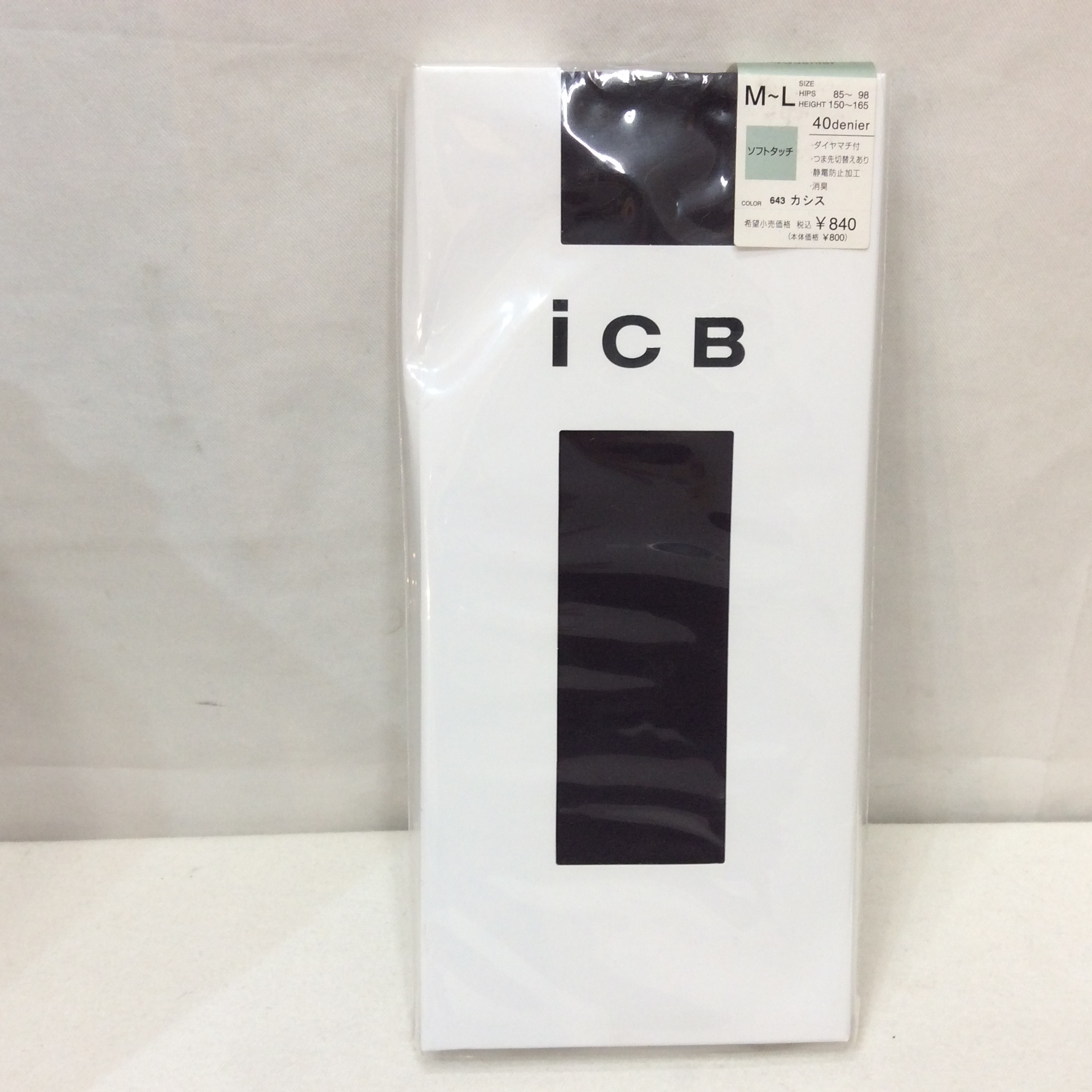 未使用 iCB 40デニールタイツ M〜L カシス