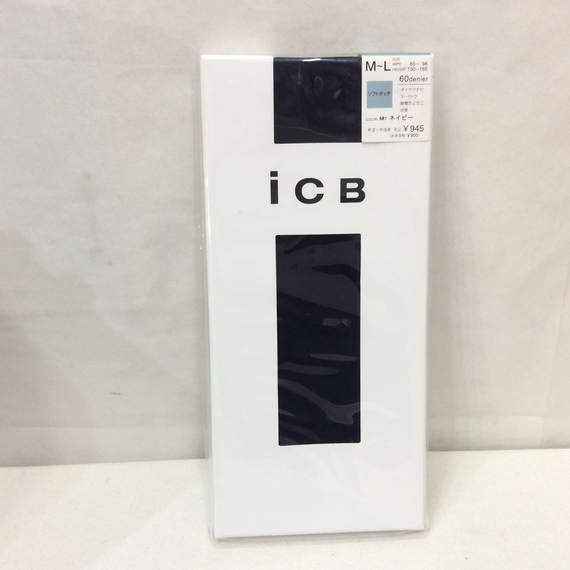 未使用 iCB 60デニールタイツ M〜L ネイビー