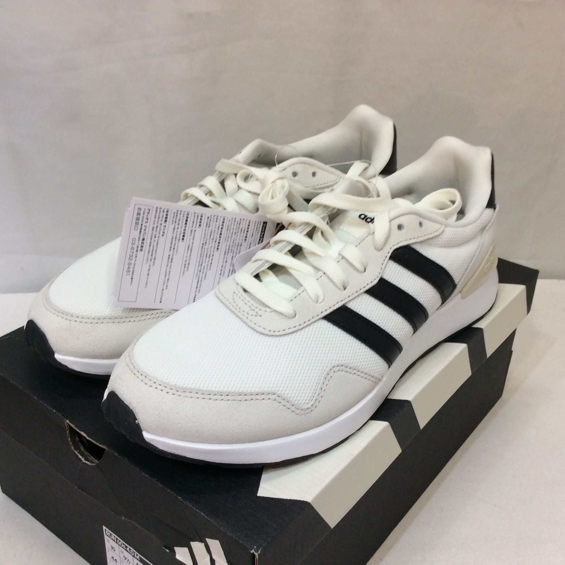 新品☆adidas アディダス スニーカー RUN 60s 4.0 28.0cm ホワイト×ブラック JR6623