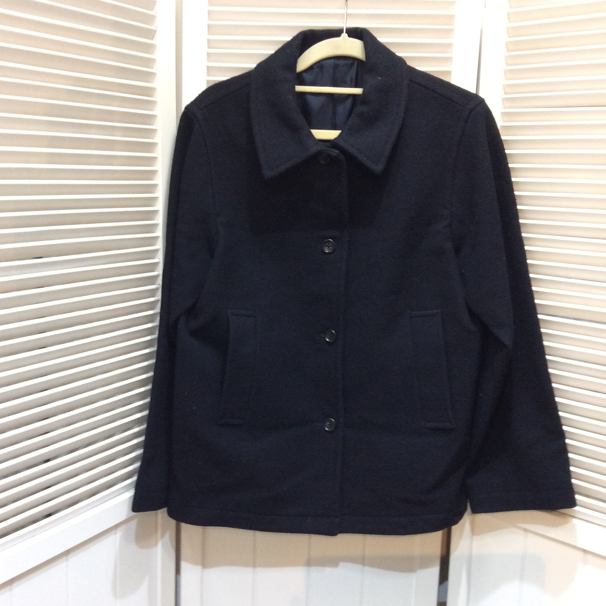 マーガレットハウエル ハーフジャケット サイズII ネイビー