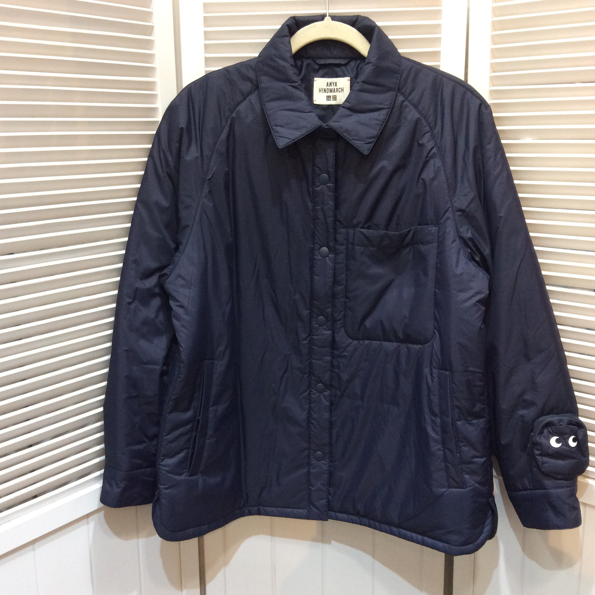 ユニクロ×ANYA 中綿ジャケット  サイズL  ネイビー
