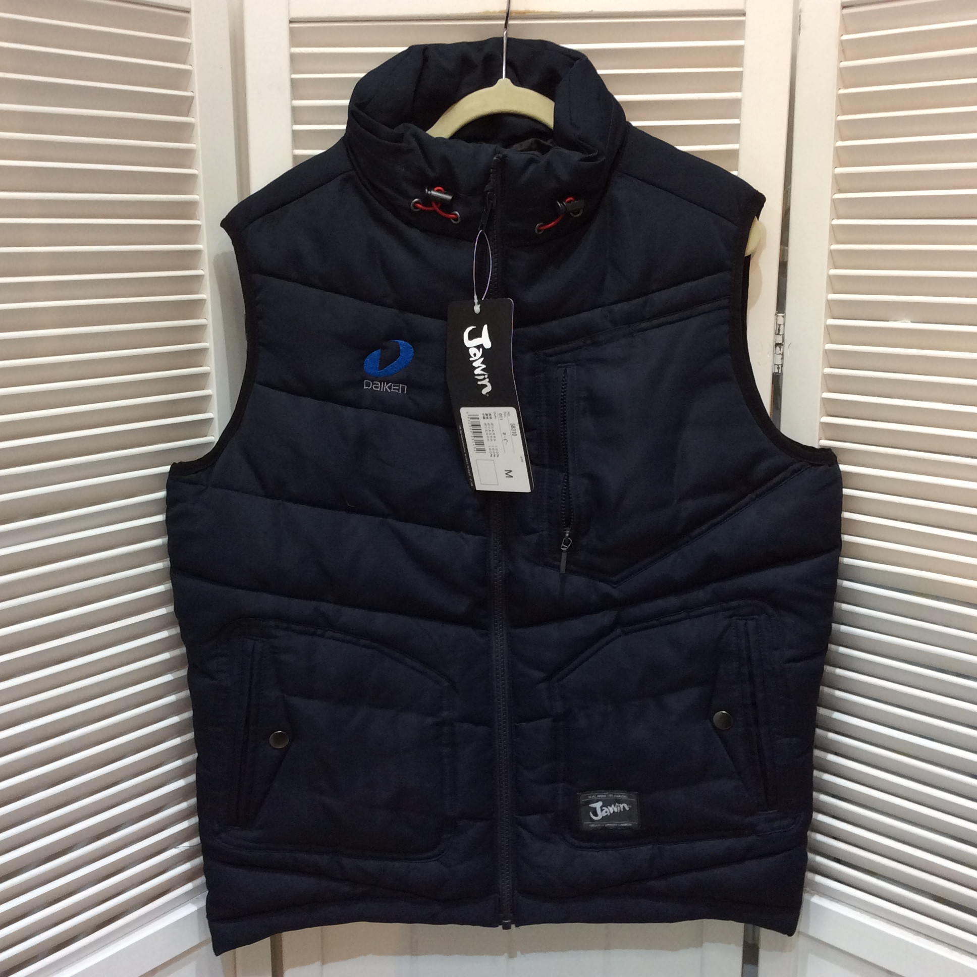 未使用☆メンズ 中綿ベスト M ネイビー