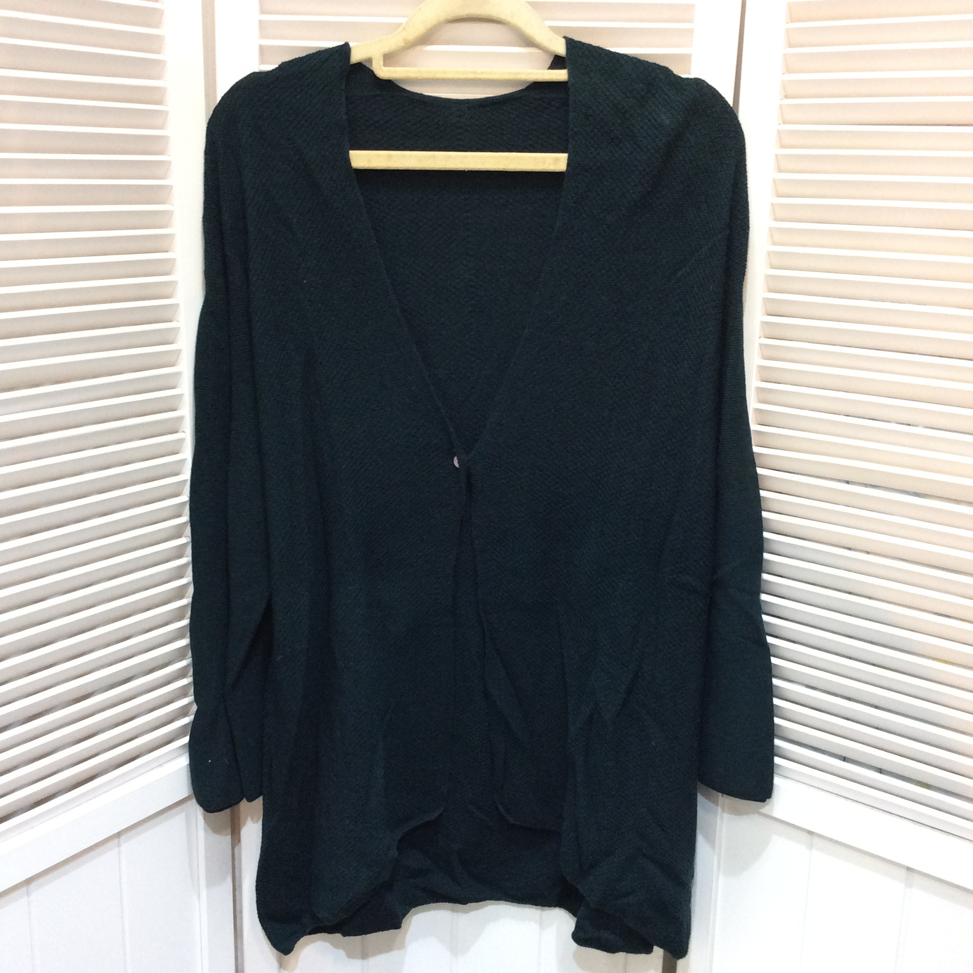 Pao de lo パオデロ ヤク混 カーディガン 2 ダークグリーン系