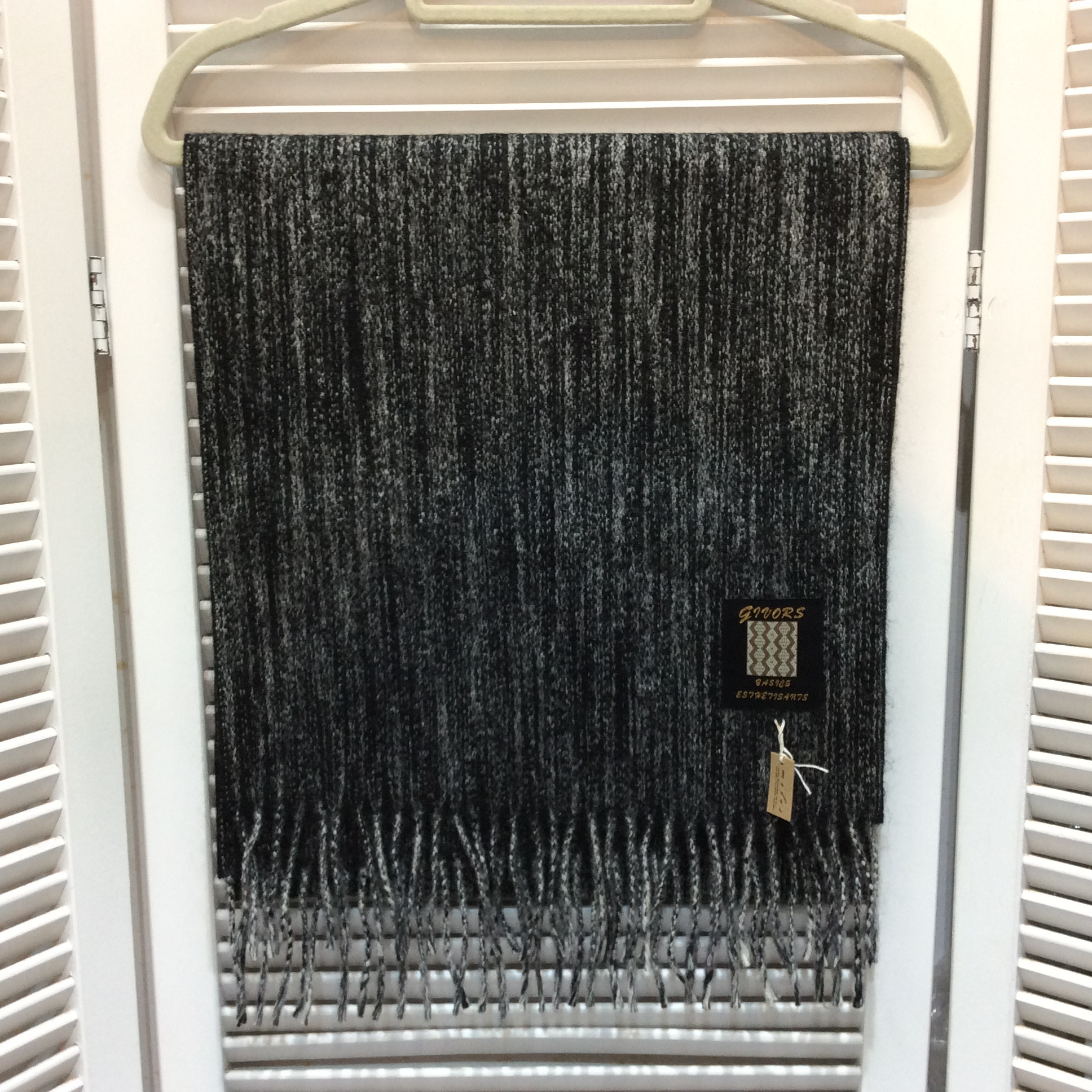 未使用☆ウールマフラー グレー系