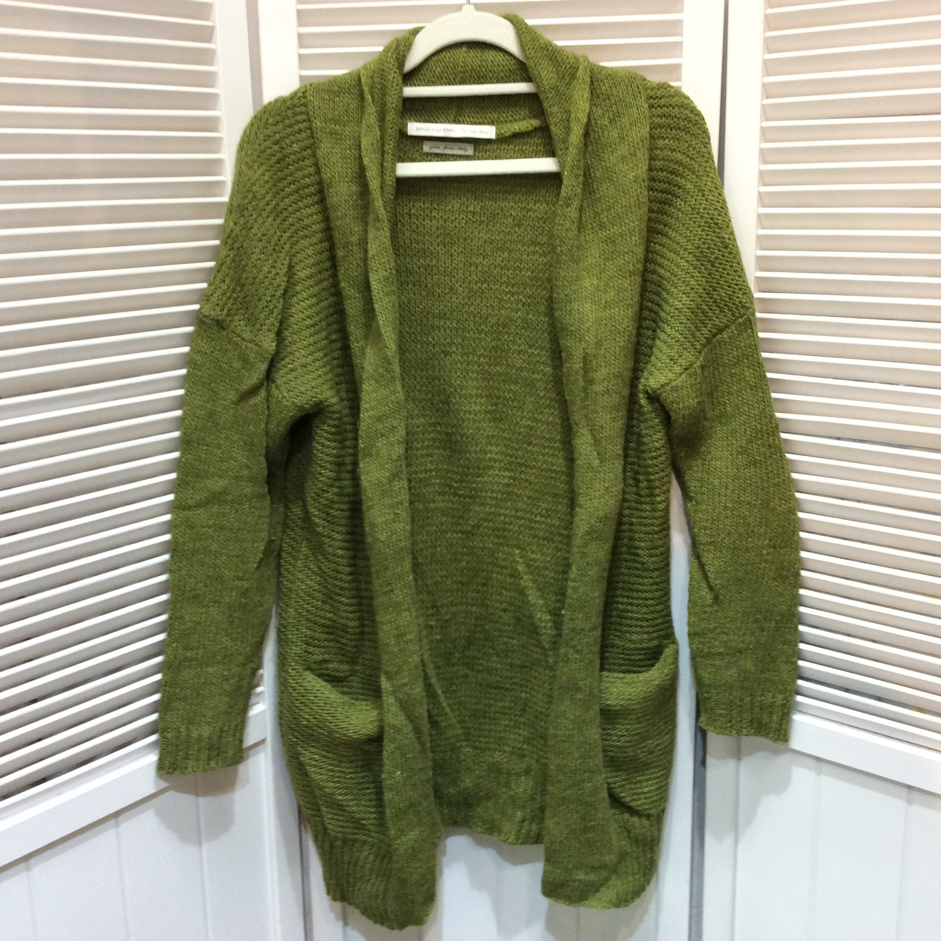 SPICK AND SPAN スピック&スパン アルパカ混 カーディガン グリーン