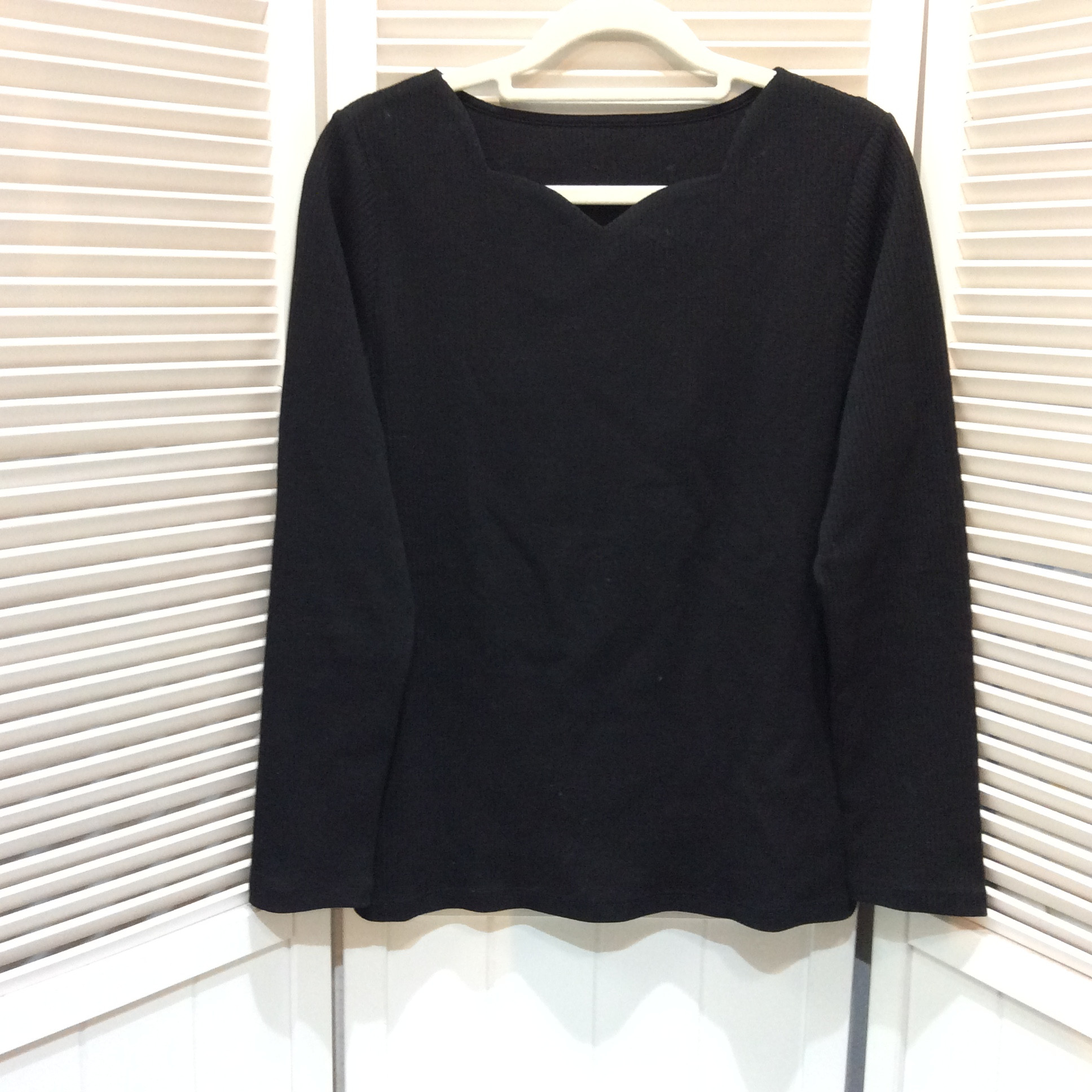 Couture Breooch／ワールド カットソー  サイズ40  黒