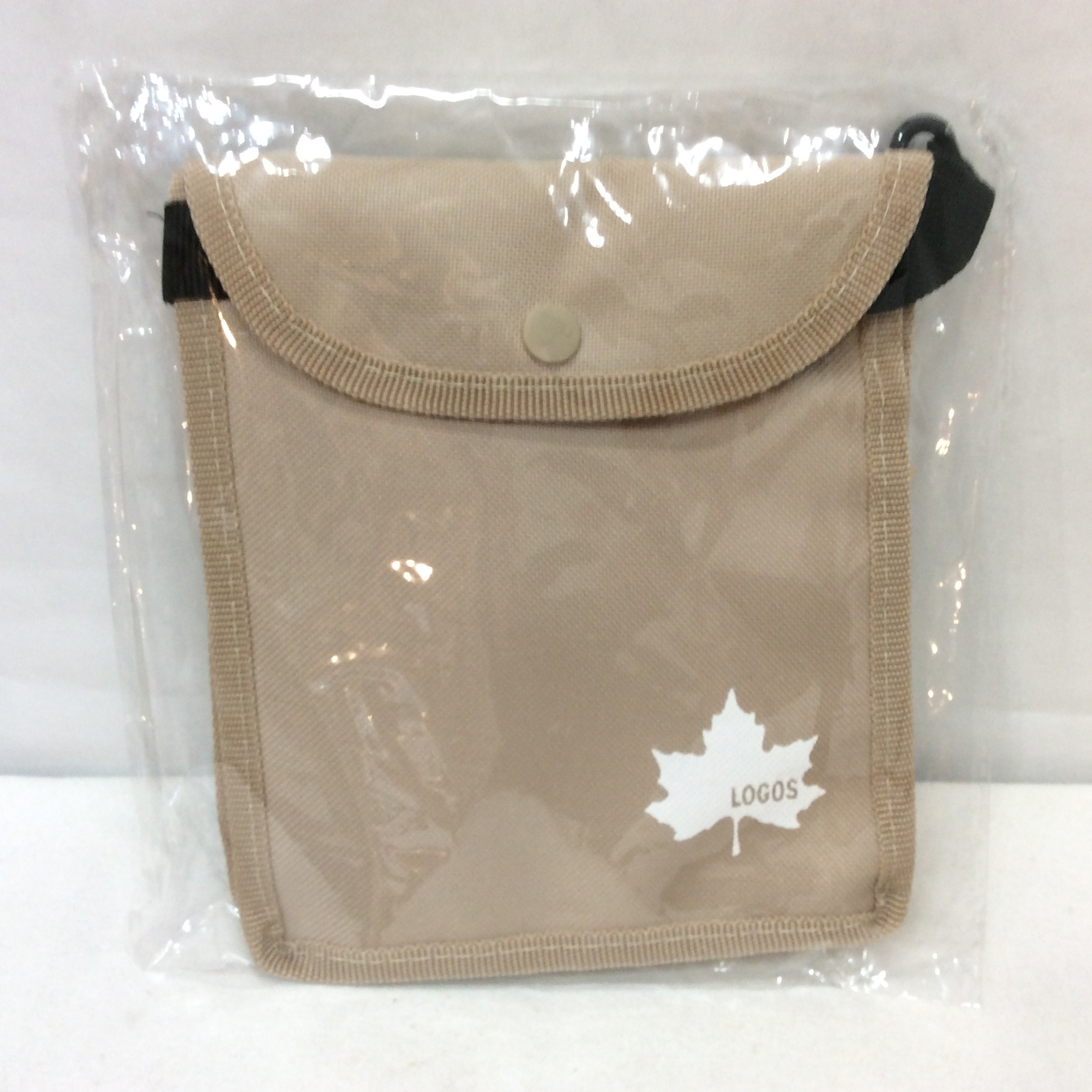 未使用☆LOGOS ロゴス サコッシュ ベージュ 非売品