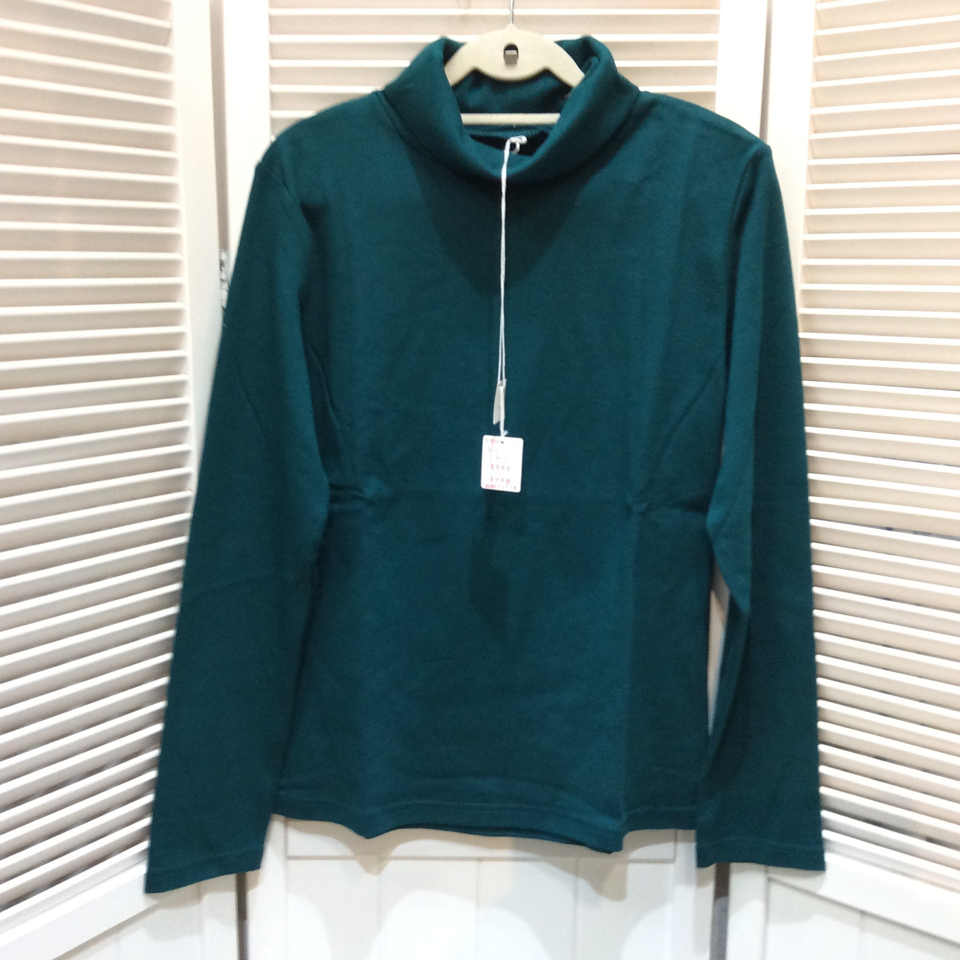 未使用 タートルカットソー Lサイズ  ダークグリーン