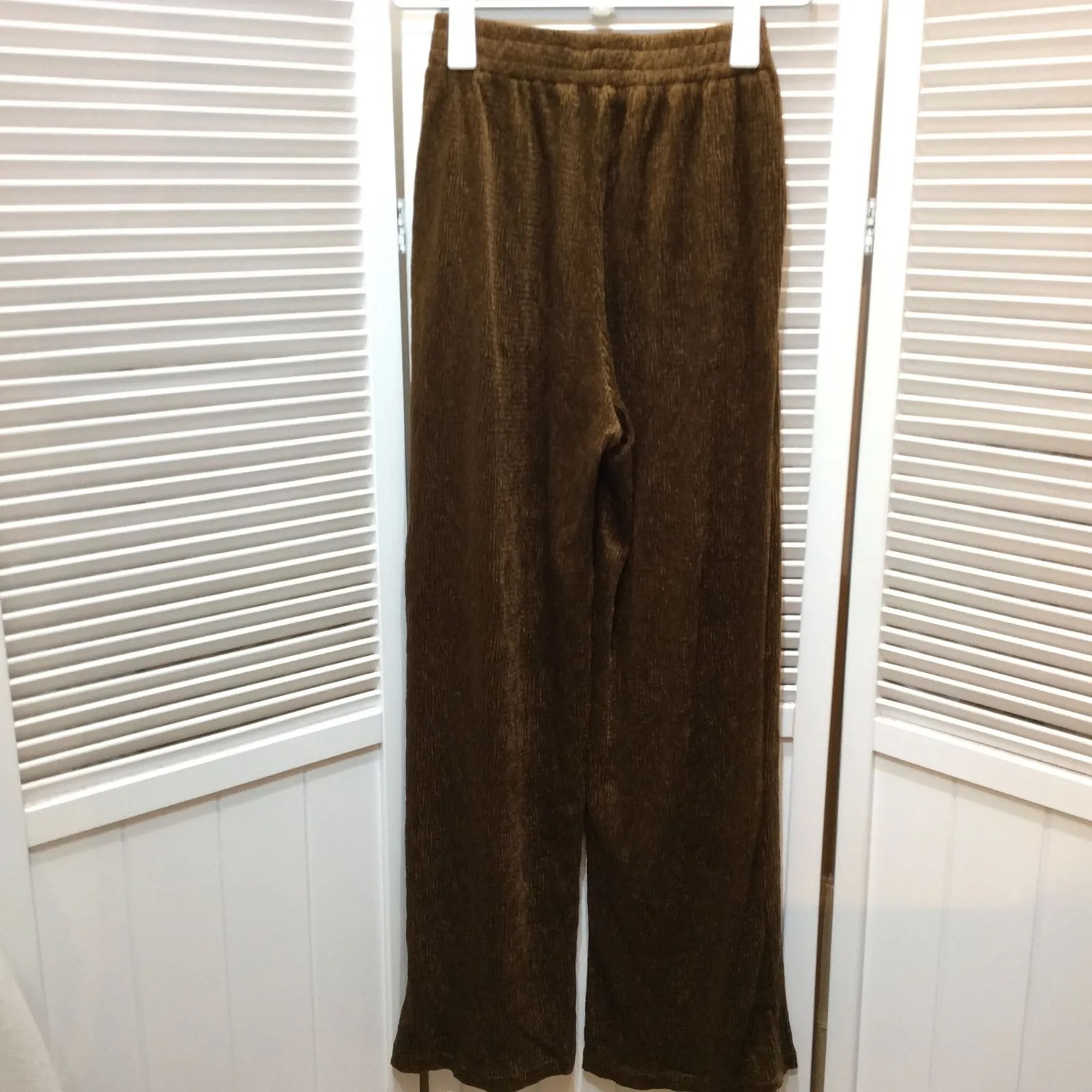 未使用☆Shelly island シェリーアイランド レディース パンツ F フリーサイズ ブラウン