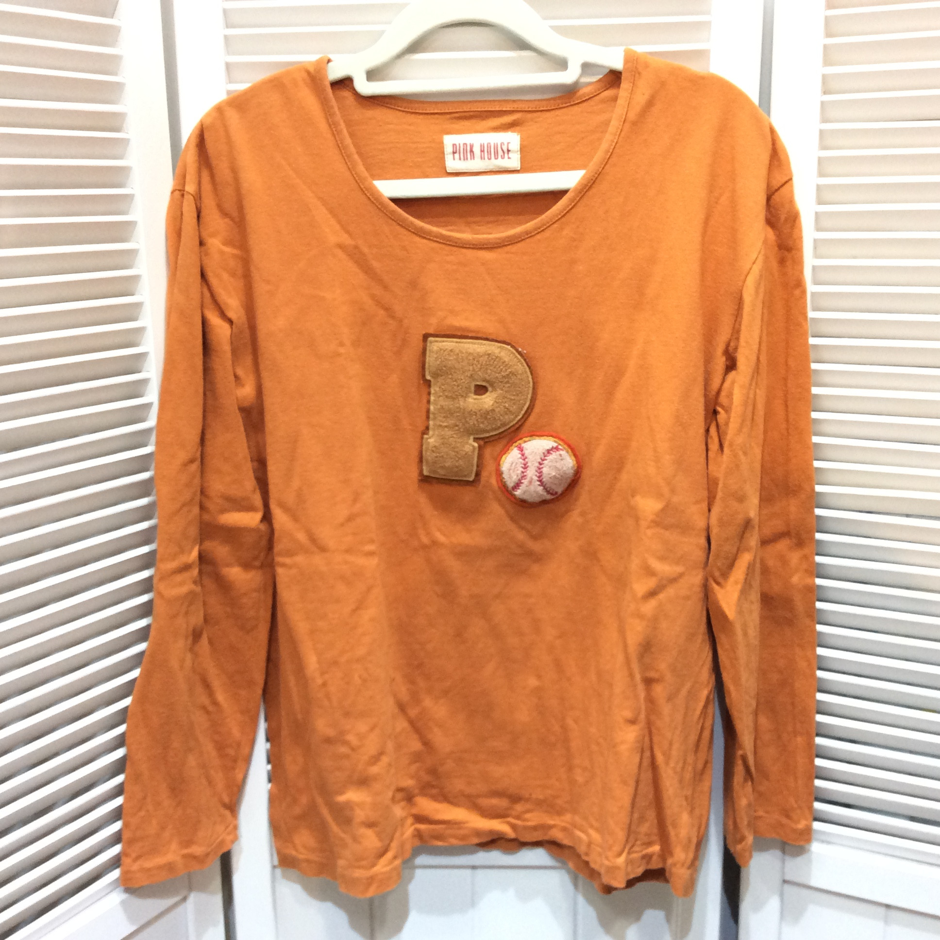 PINK HOUSE ピンクハウス ロンT 長袖Tシャツ オレンジ系