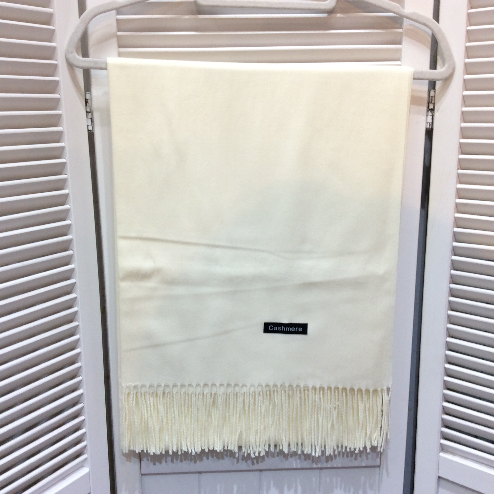 未使用☆カシミヤストール ホワイト