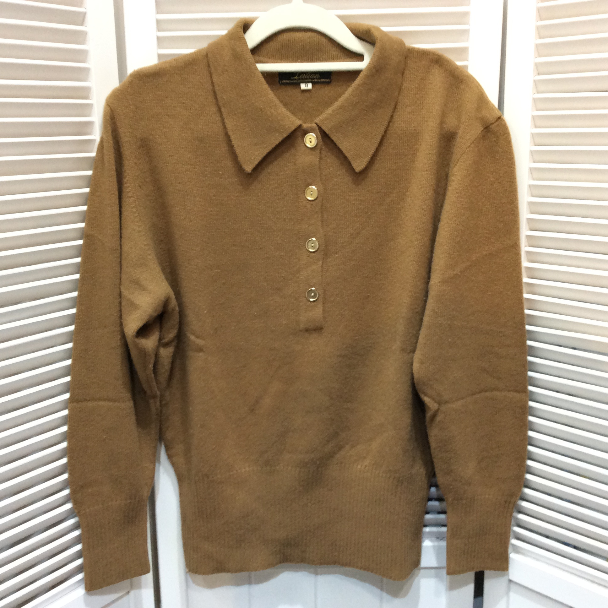 レリアン カシミヤセーター 9号 ブラウン