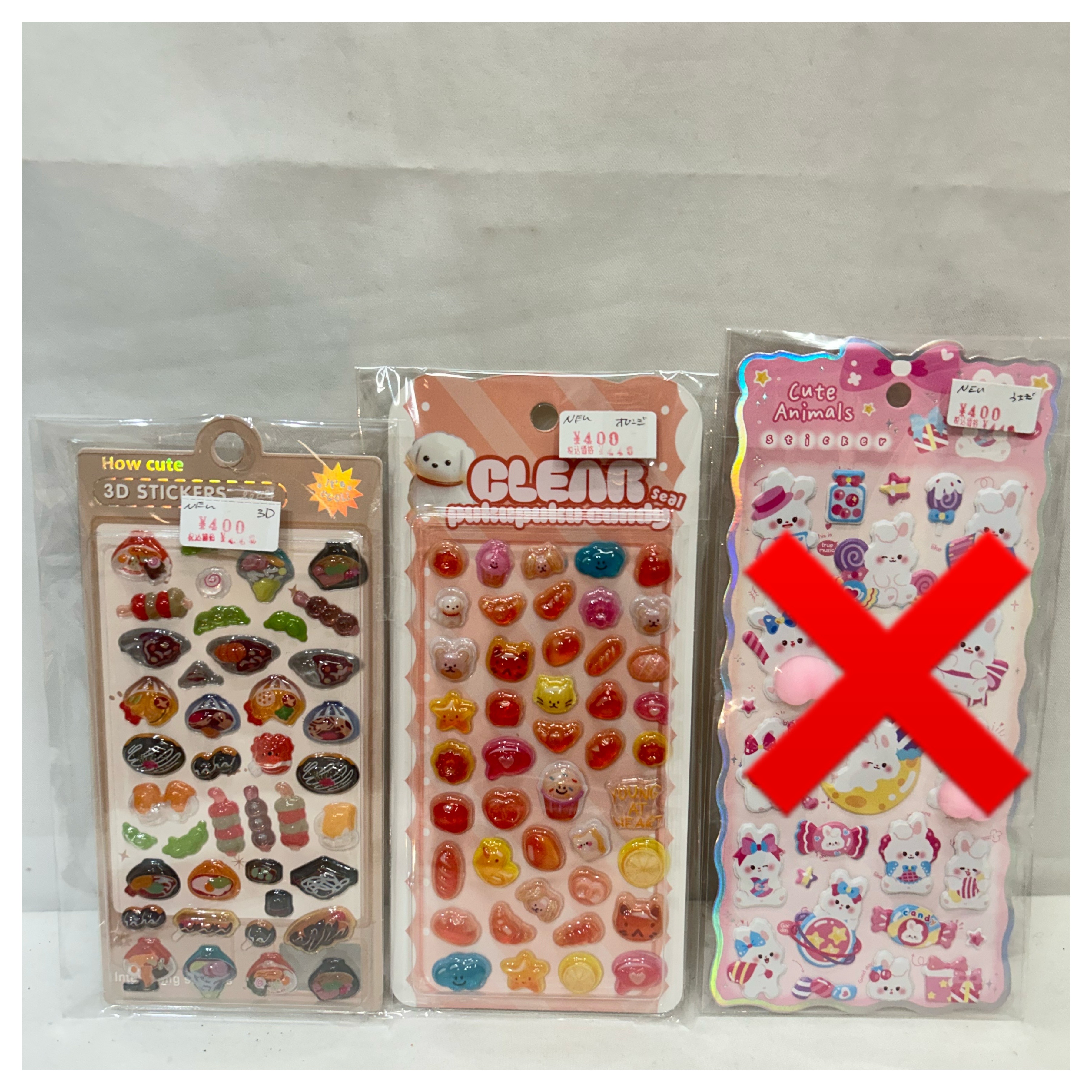 新品 3D／クリアシール 各400円＋税 各種
