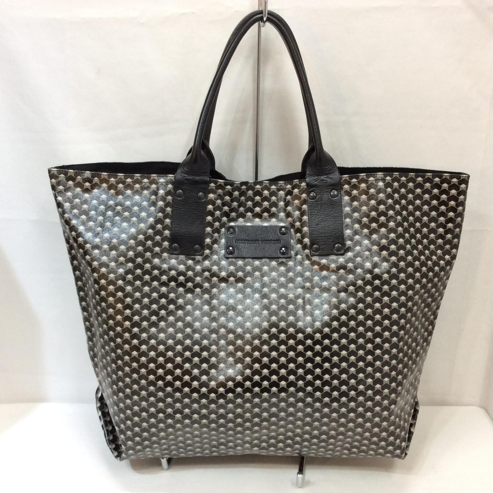 STEPHANE VERDINO ステファンヴェルディーノ トートバッグ ブラック×グレー×ホワイト フランス