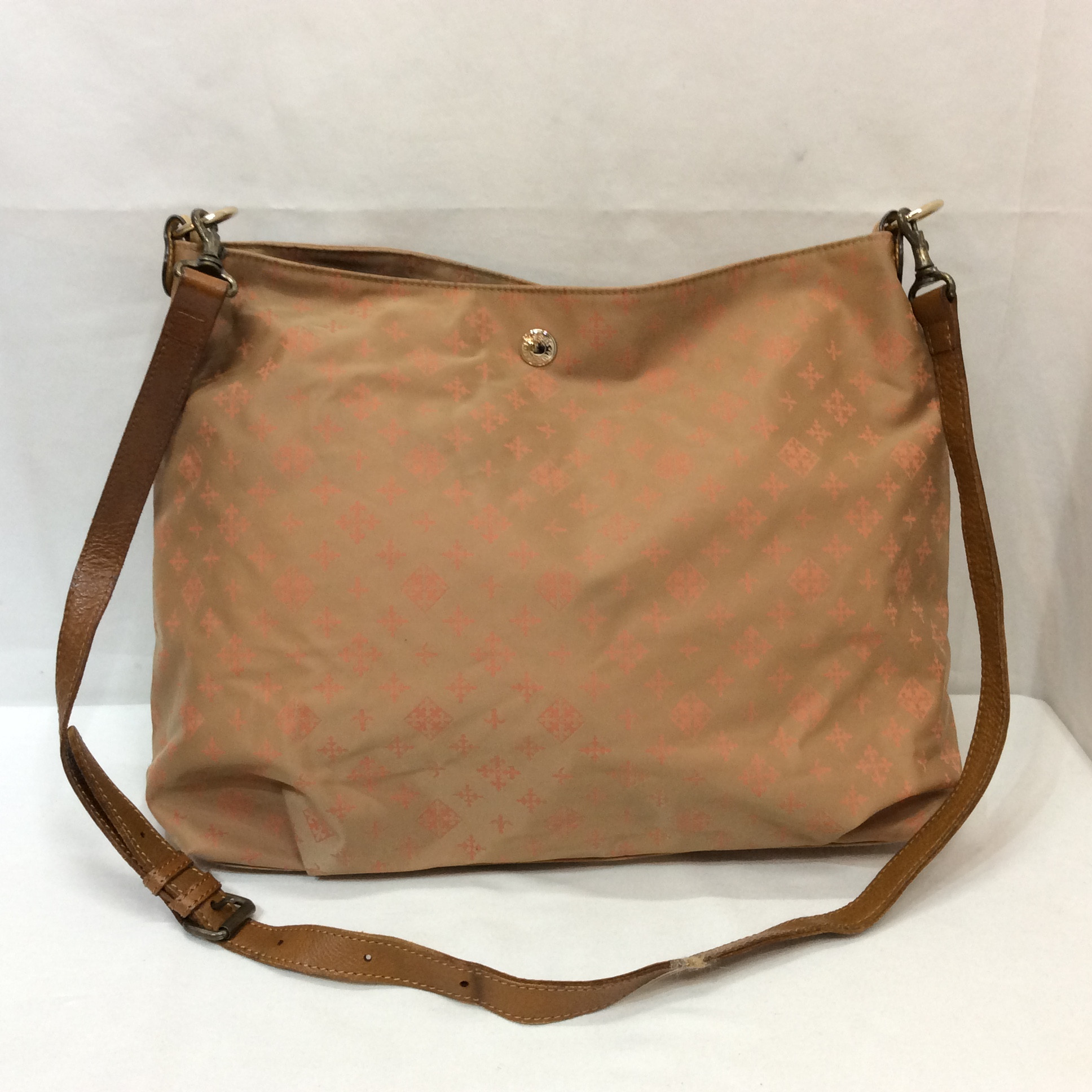 russet ラシット ナイロンショルダーバッグ ベージュ×ピンク系