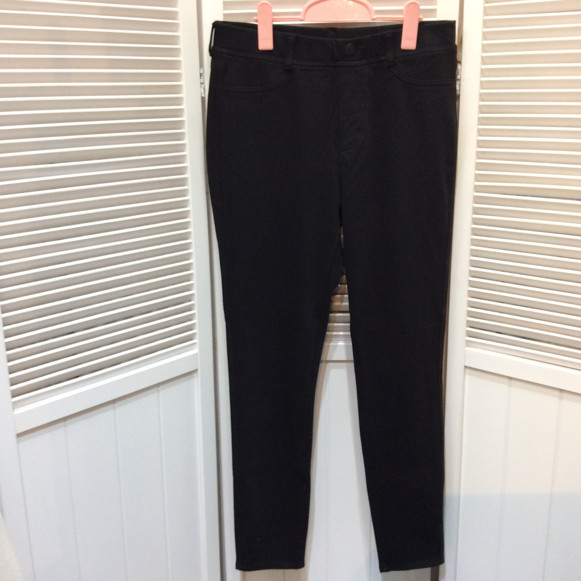 トップバリュ ストレッチブラックデニムパンツ Lサイズ 黒