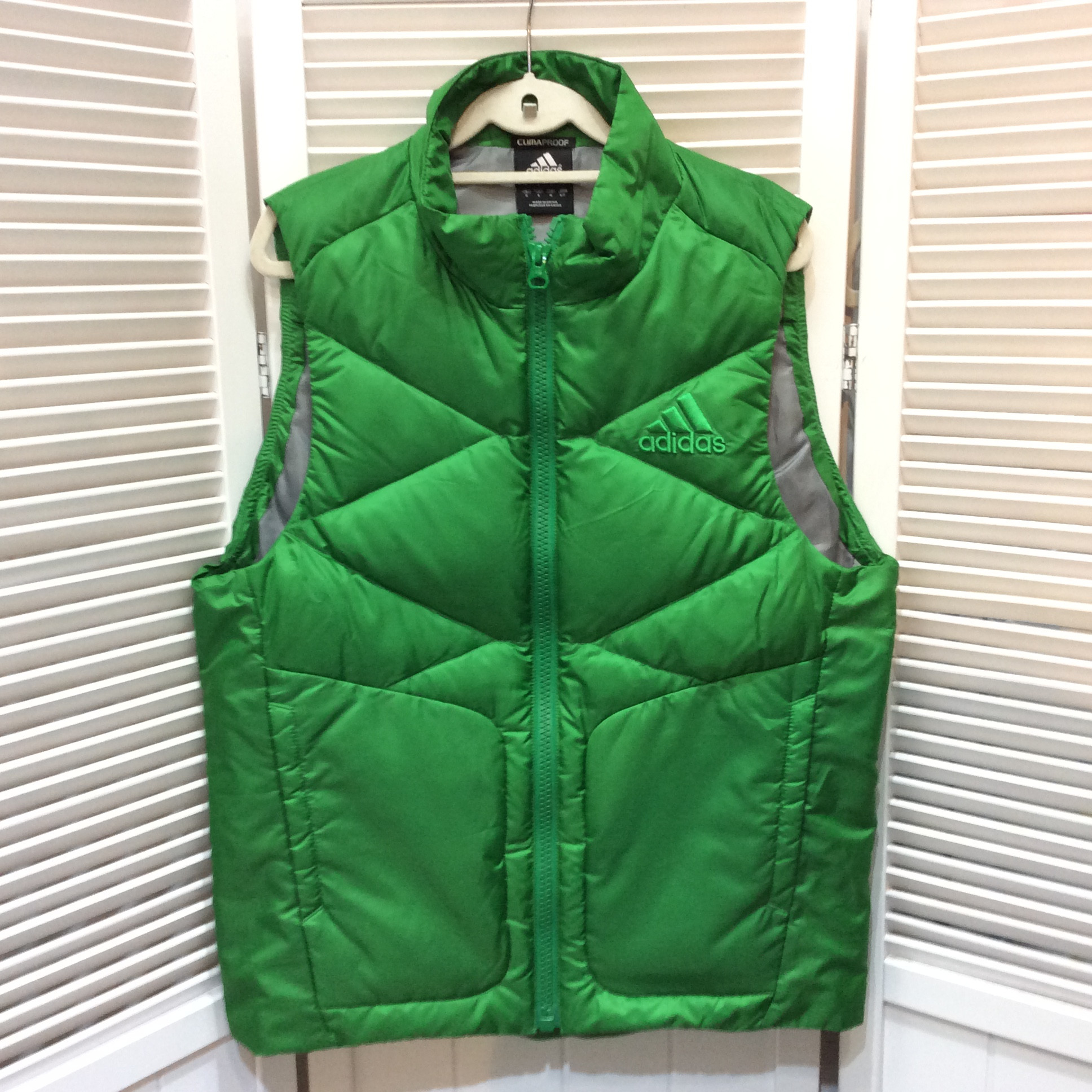 アディダス ダウンベスト M グリーン