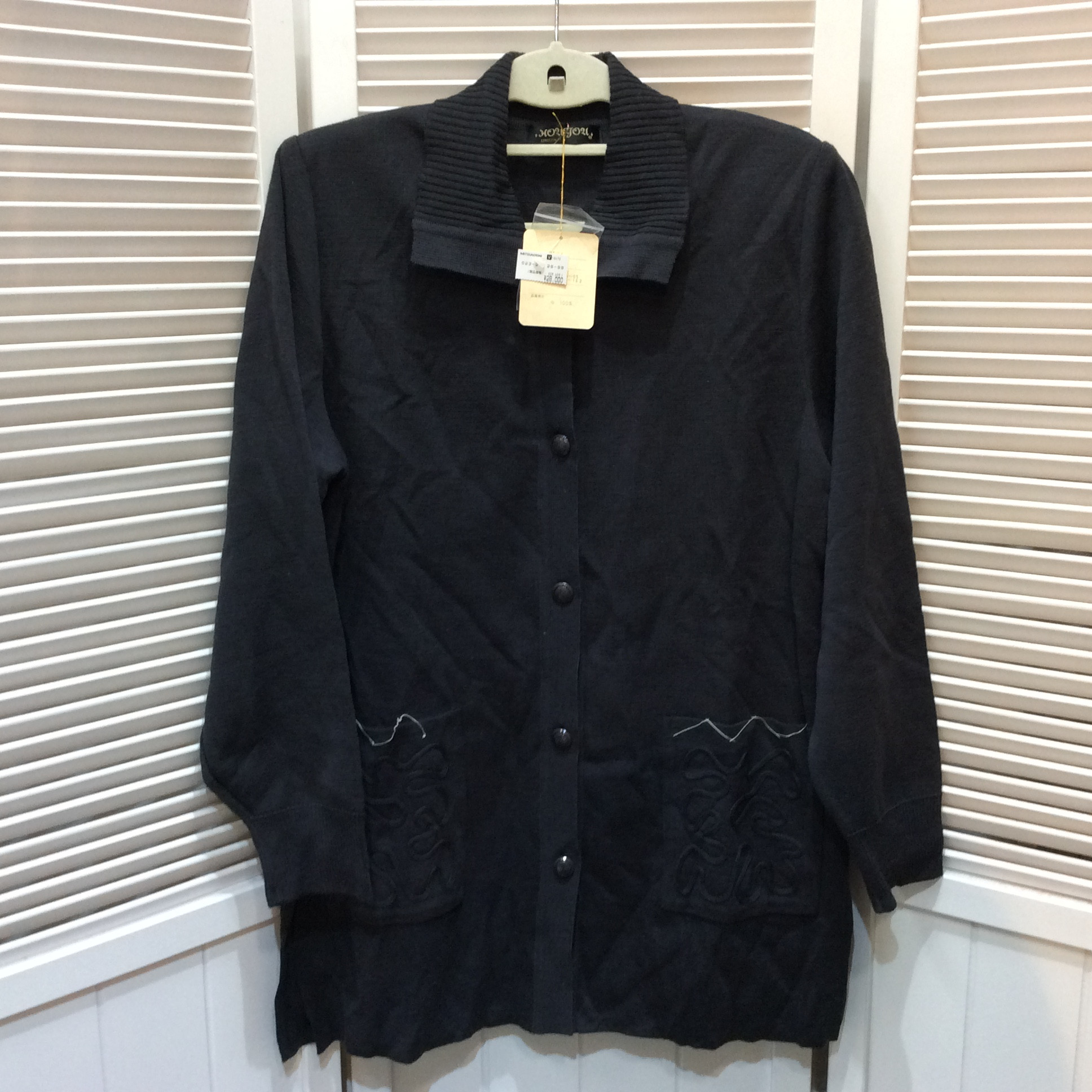 未使用☆ロングカーディガン グレー系 M~L