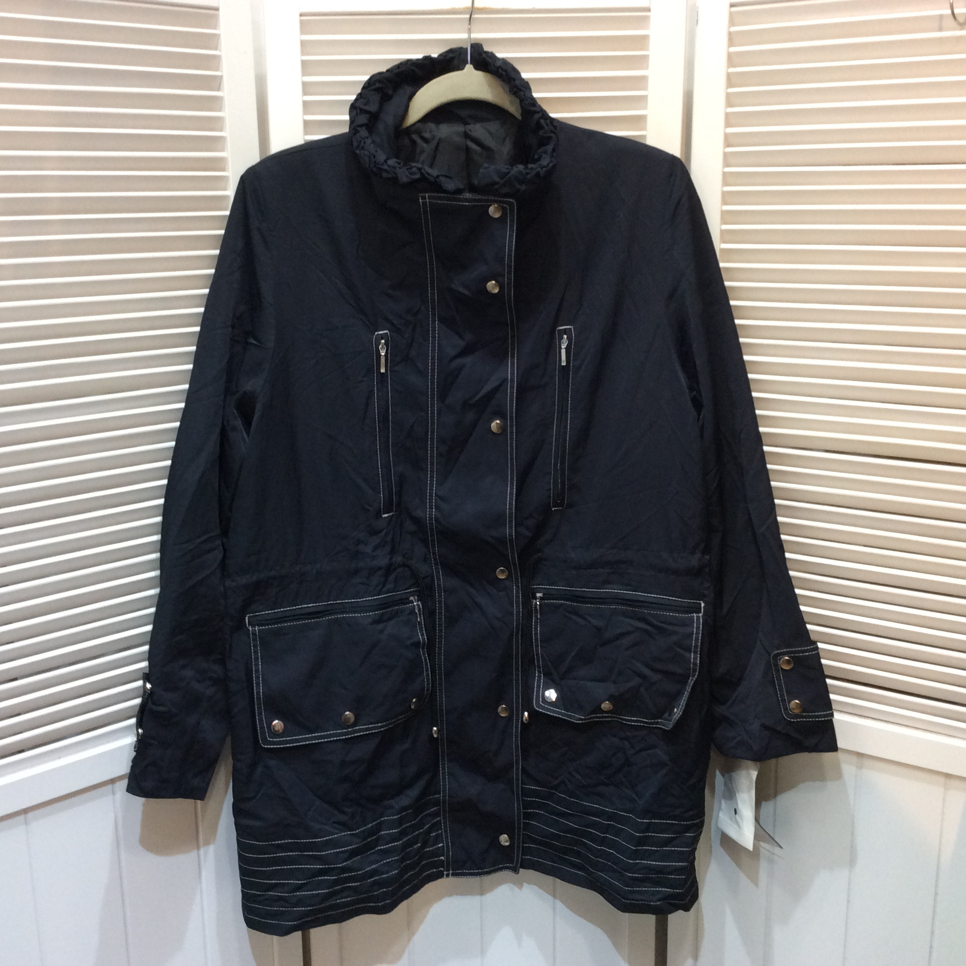 未使用☆カミラック ナイロンコート M~L ネイビー