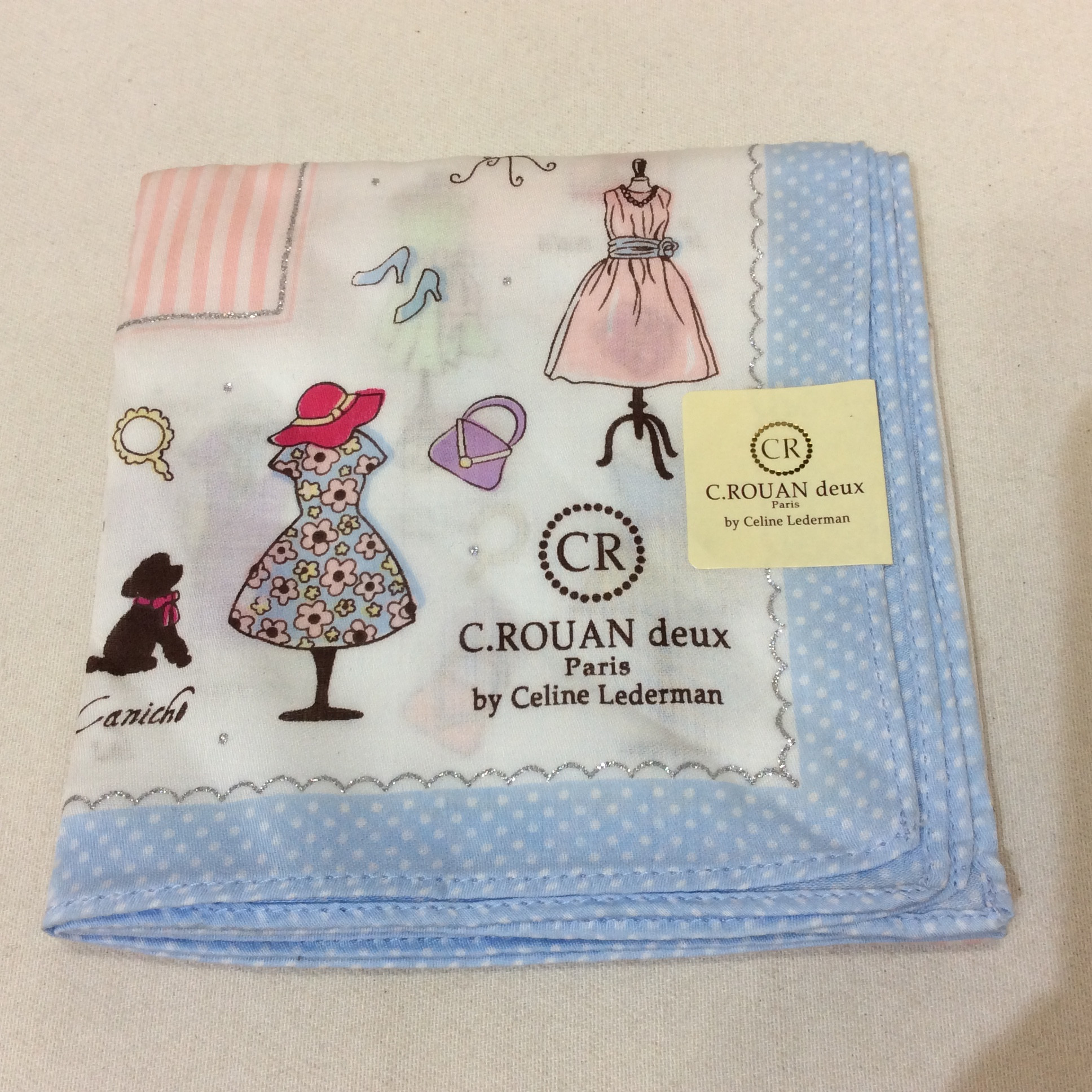 新品☆C.ROUAN deux Paris セ ルーアン ドゥ ハンカチ