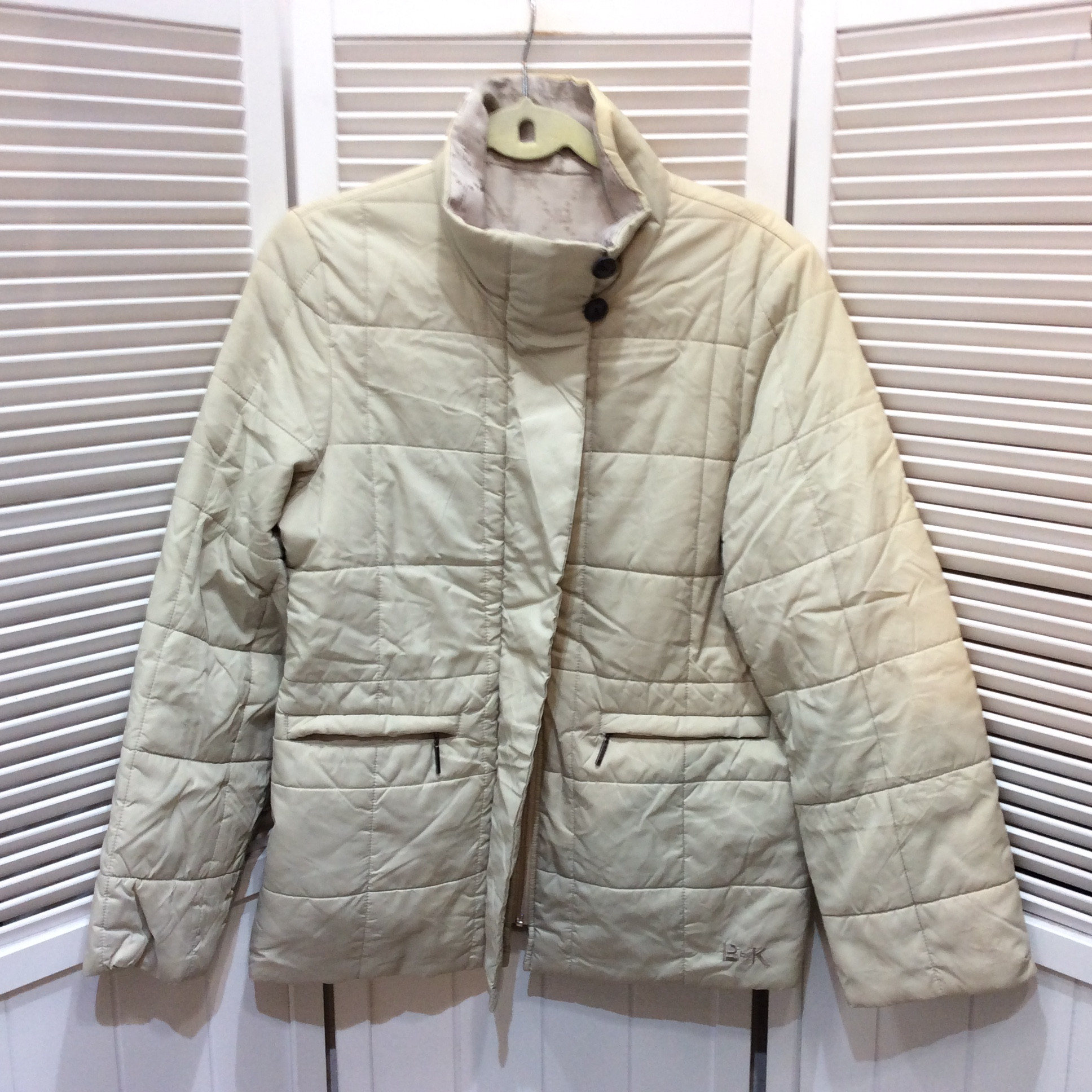 KRIZIA クリツィア リバーシブル中綿ジャケット L ポケット穴あり