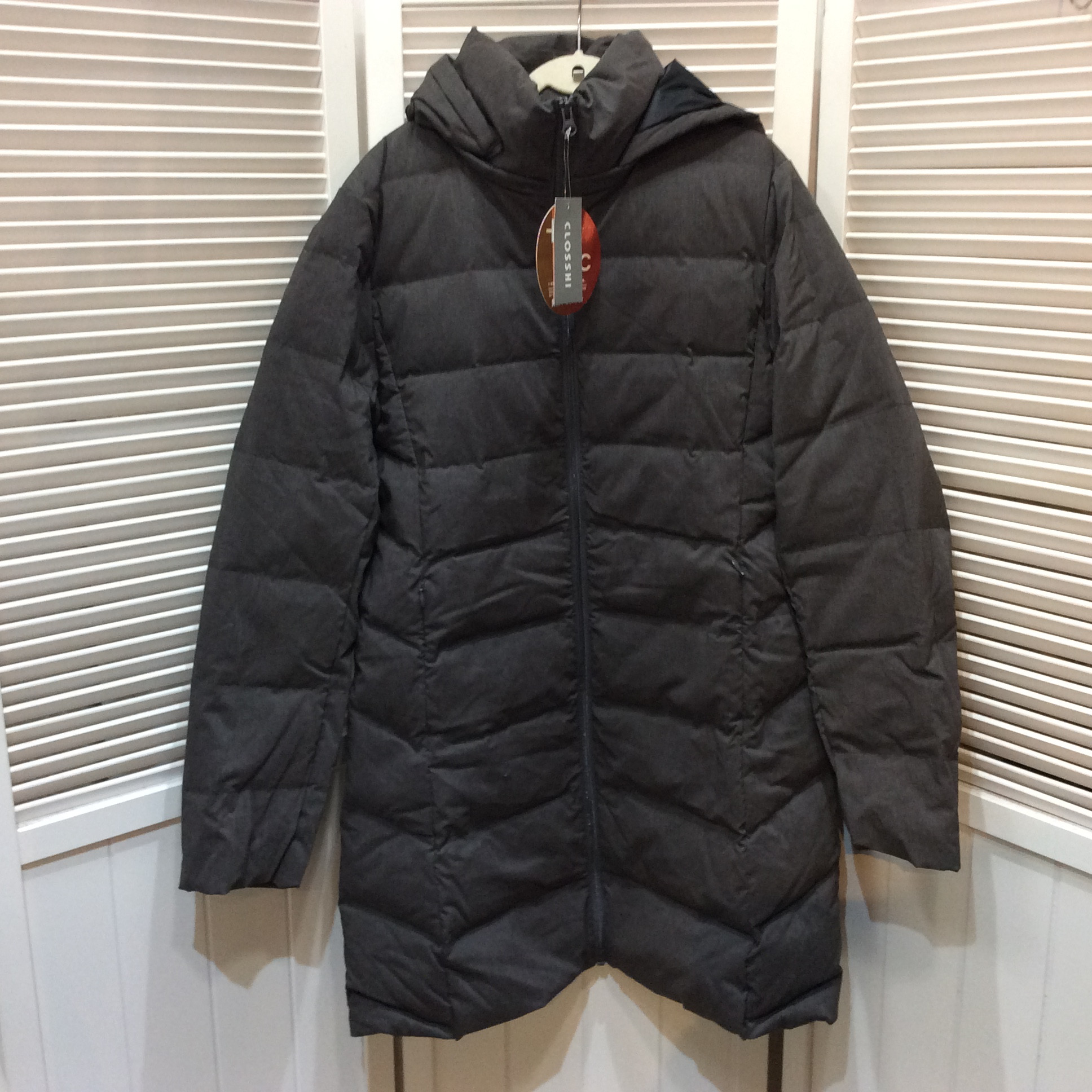 未使用☆CLOSSHI クロッシー +3℃ 発熱するダウンコート L グレー しまむら