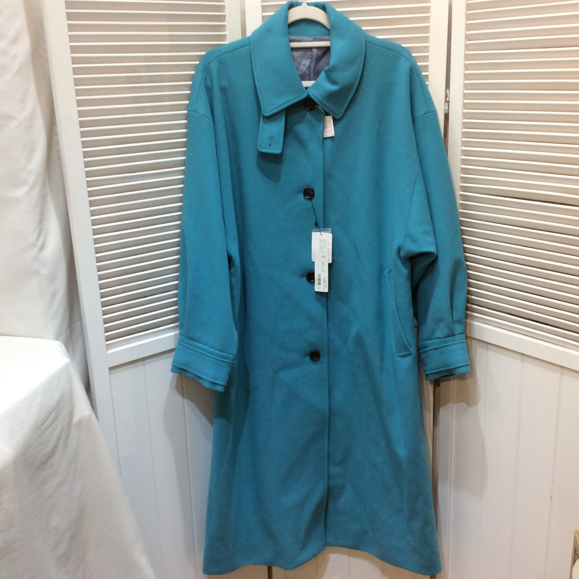 値下げ30%off❗️未使用☆Heather ヘザー WT 2WAYロングコート S ブルー系