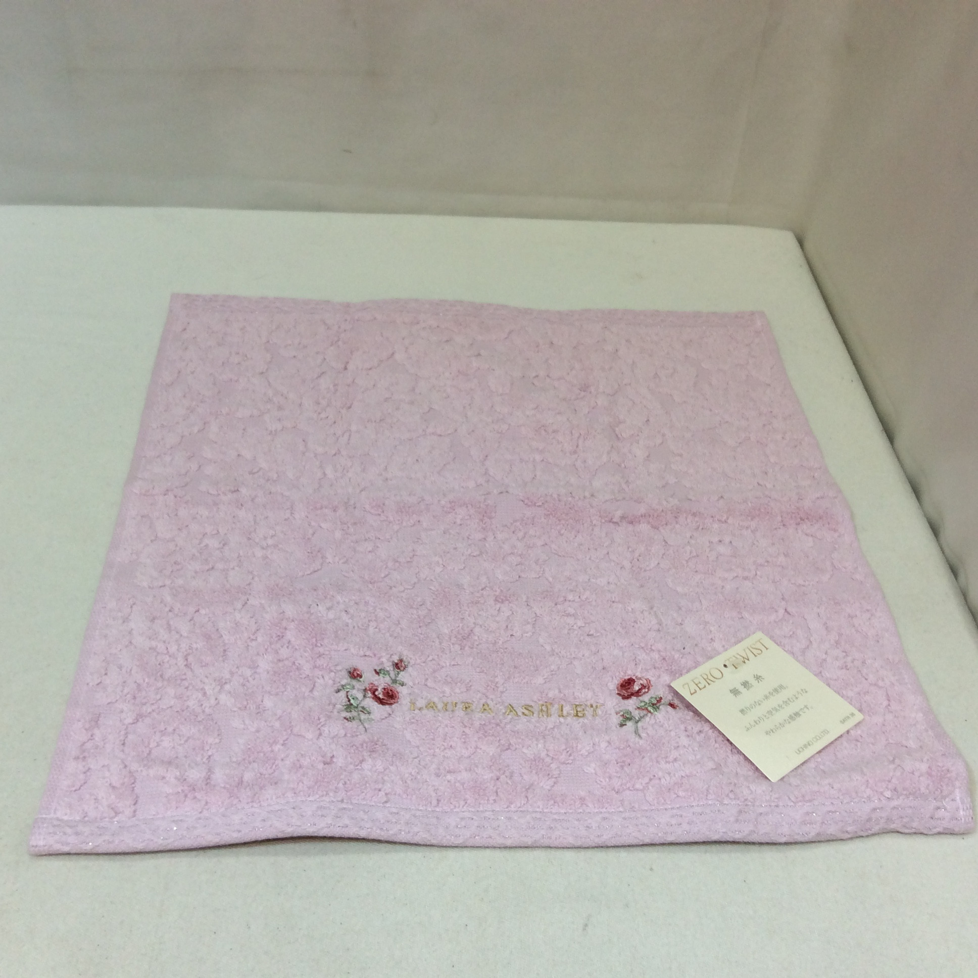 未使用 ローラアシュレイ ウォッシュタオル   ピンク