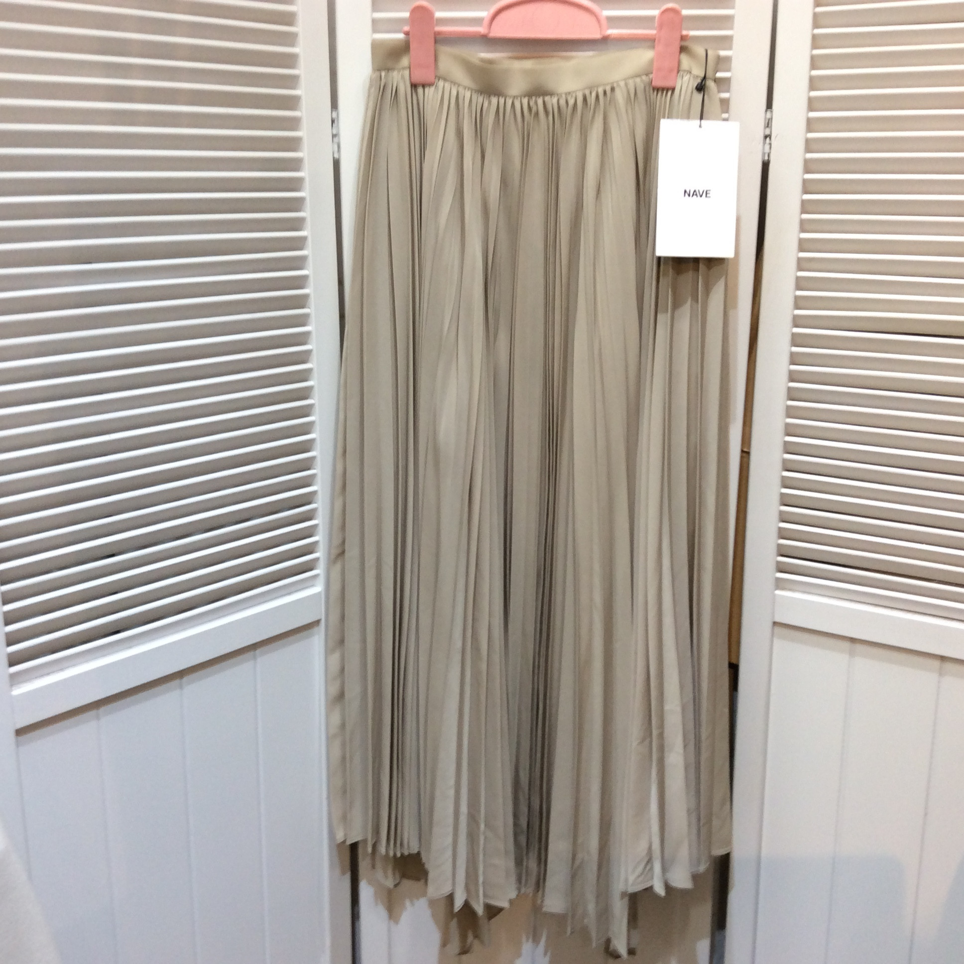 未使用 NAVE ロングスカート   サイズ1(7〜9号) プリーツ