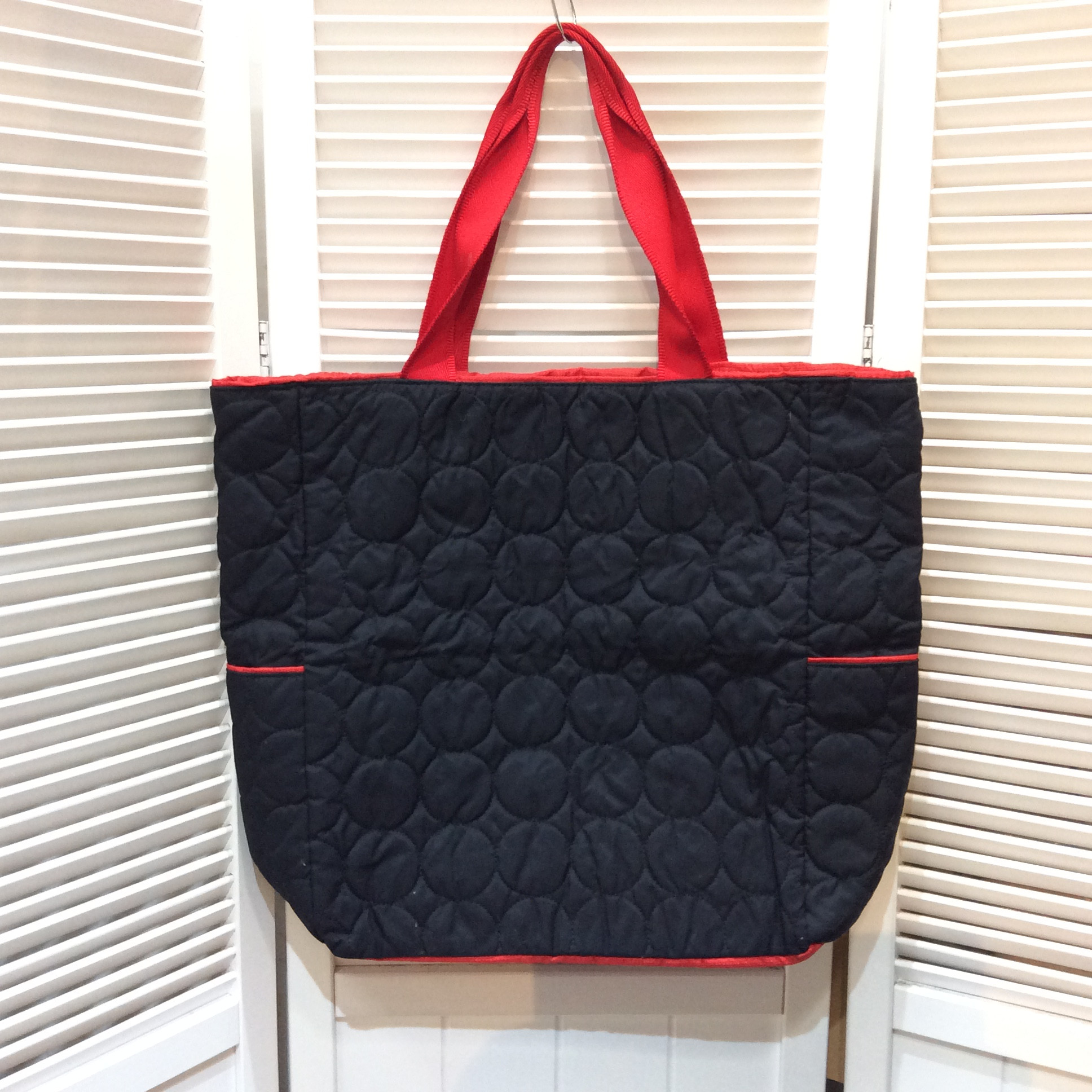 アディダス トートバッグ  黒／赤