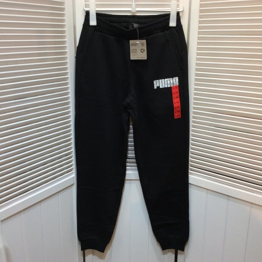 値下げ❗️新品☆PUMA プーマ ジュニア スウェットパンツ 13-14Y L ブラック 160 14才