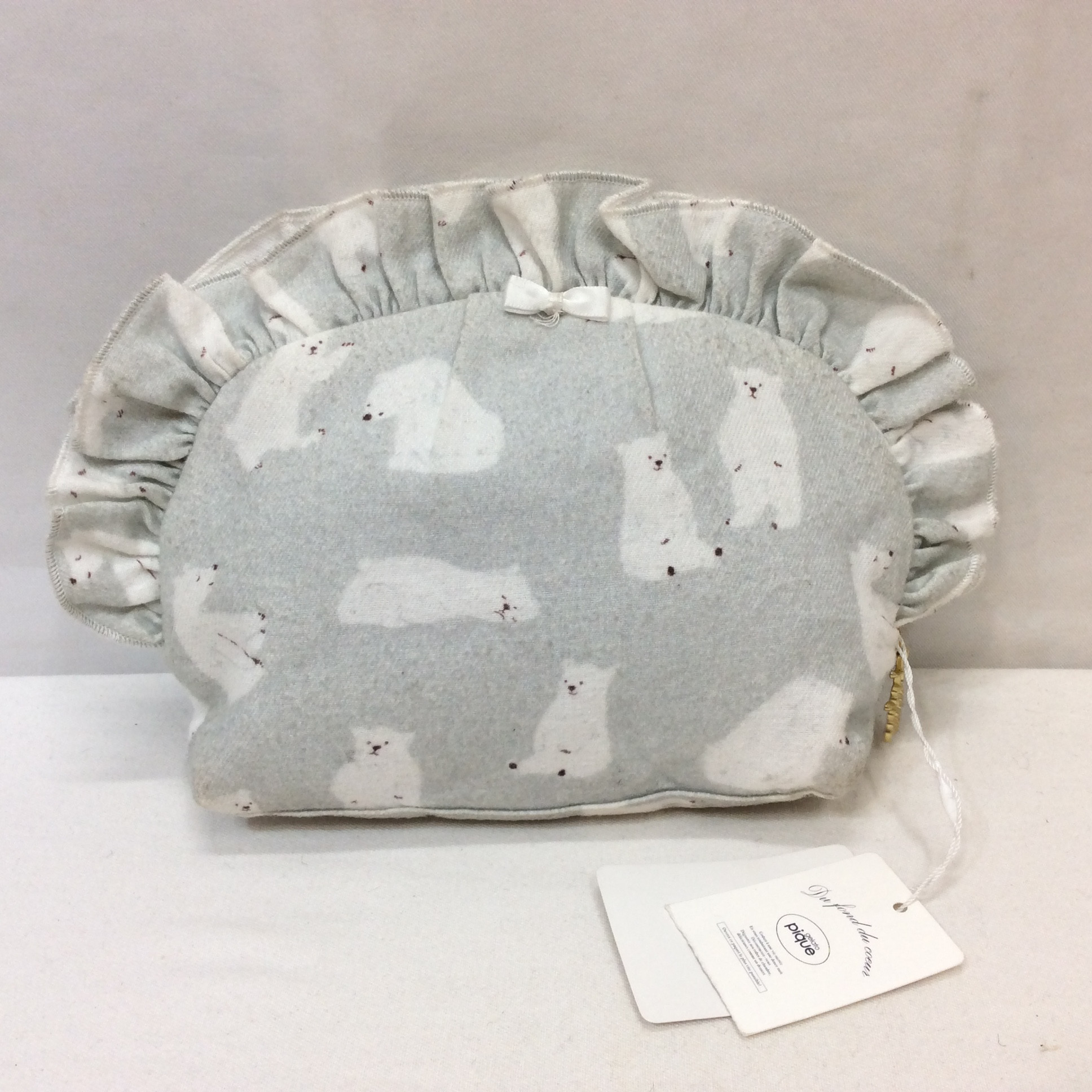 未使用☆ジェラートピケ ポーチ 白くま柄