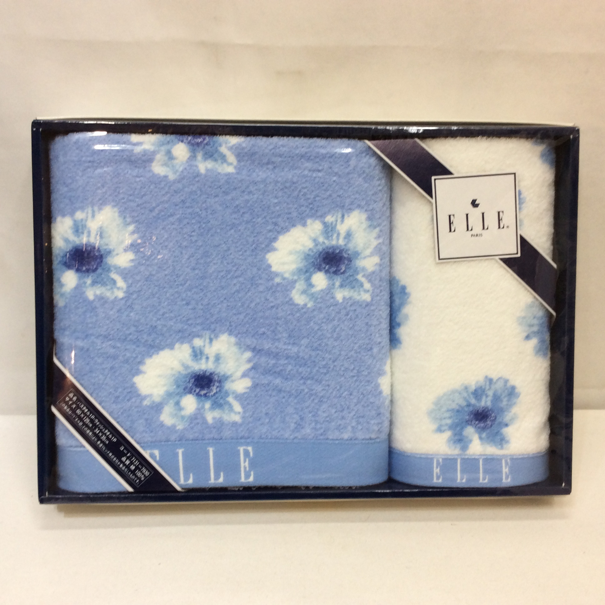 未使用☆ELLE バスタオル＆フェイスタオル 2枚セット