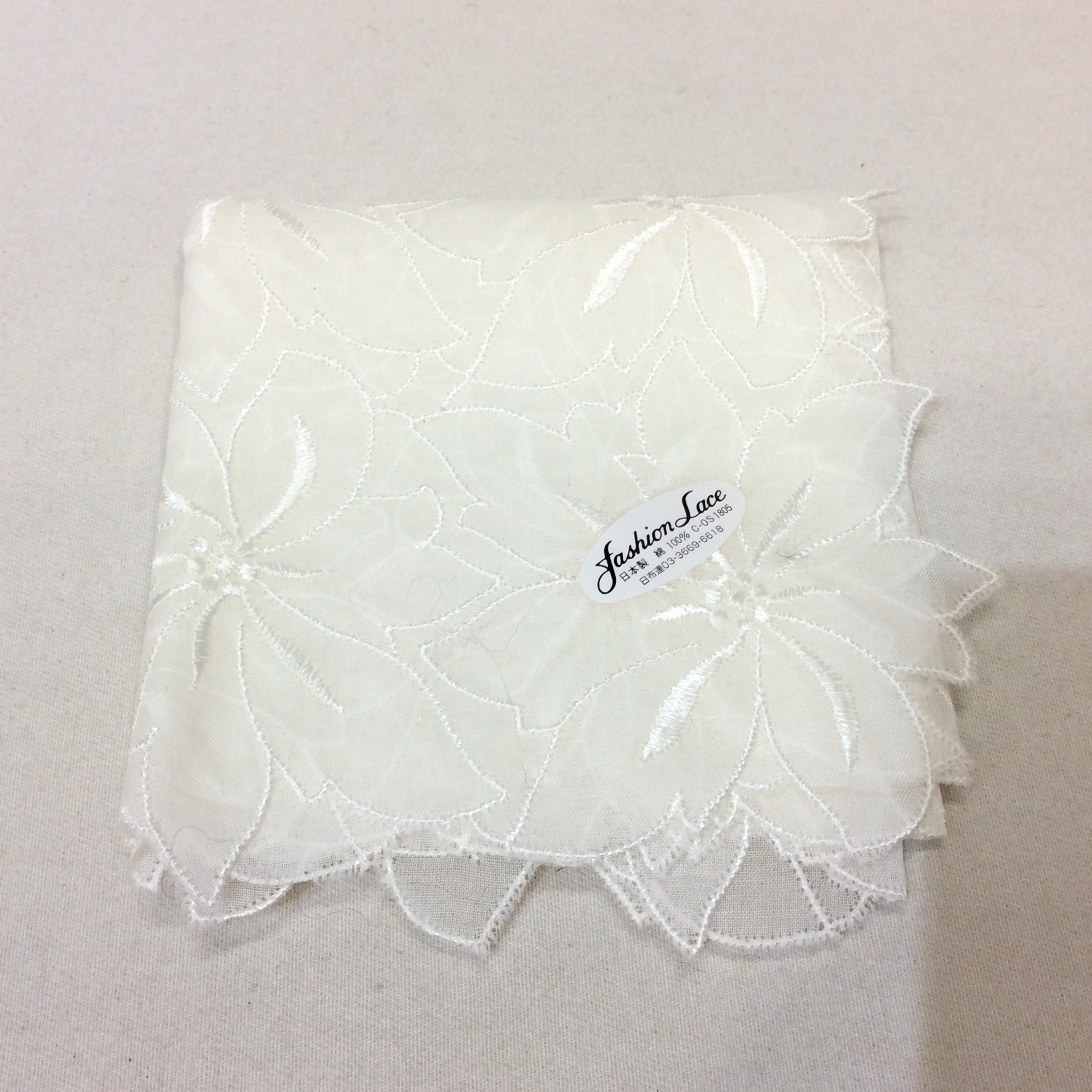 未使用☆レースハンカチ