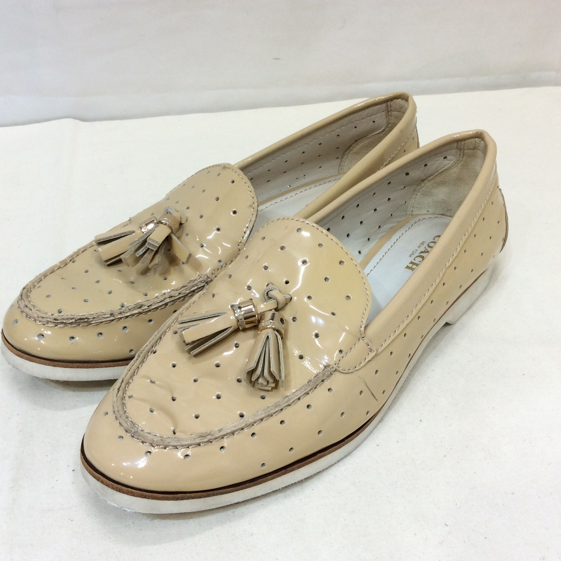 COACH コーチ シューズ ベージュ