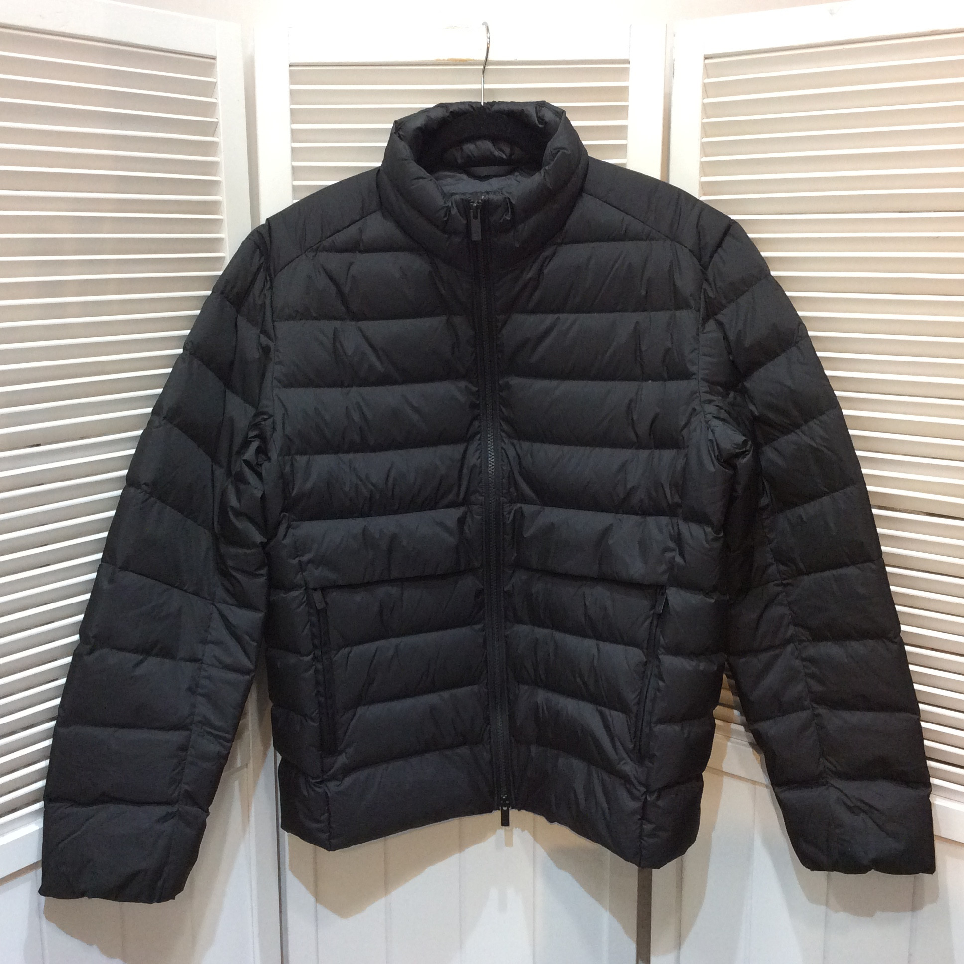 未使用☆ユニクロ +J メンズ ダウンジャケット L ブラック
