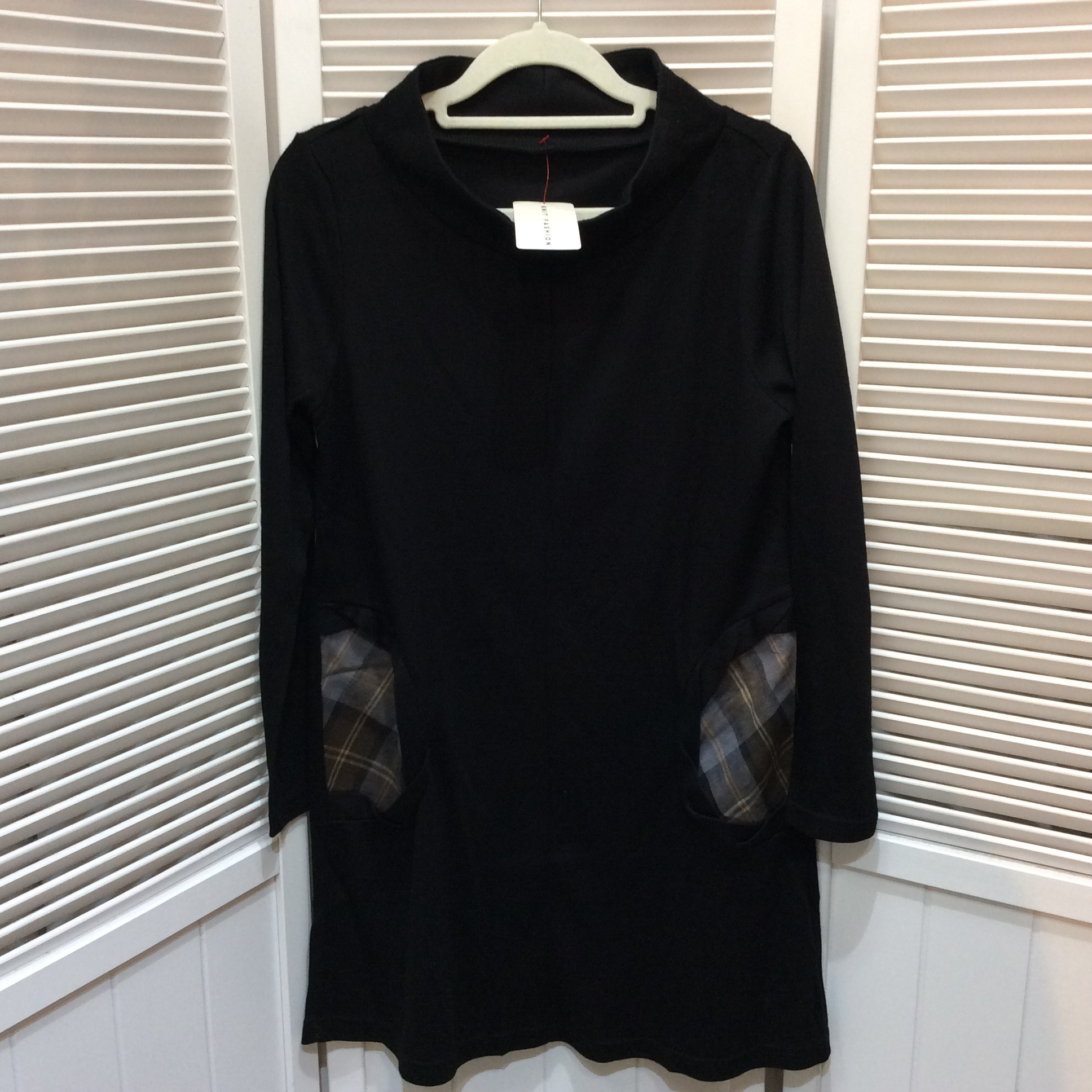 未使用☆長袖チュニック M ブラック