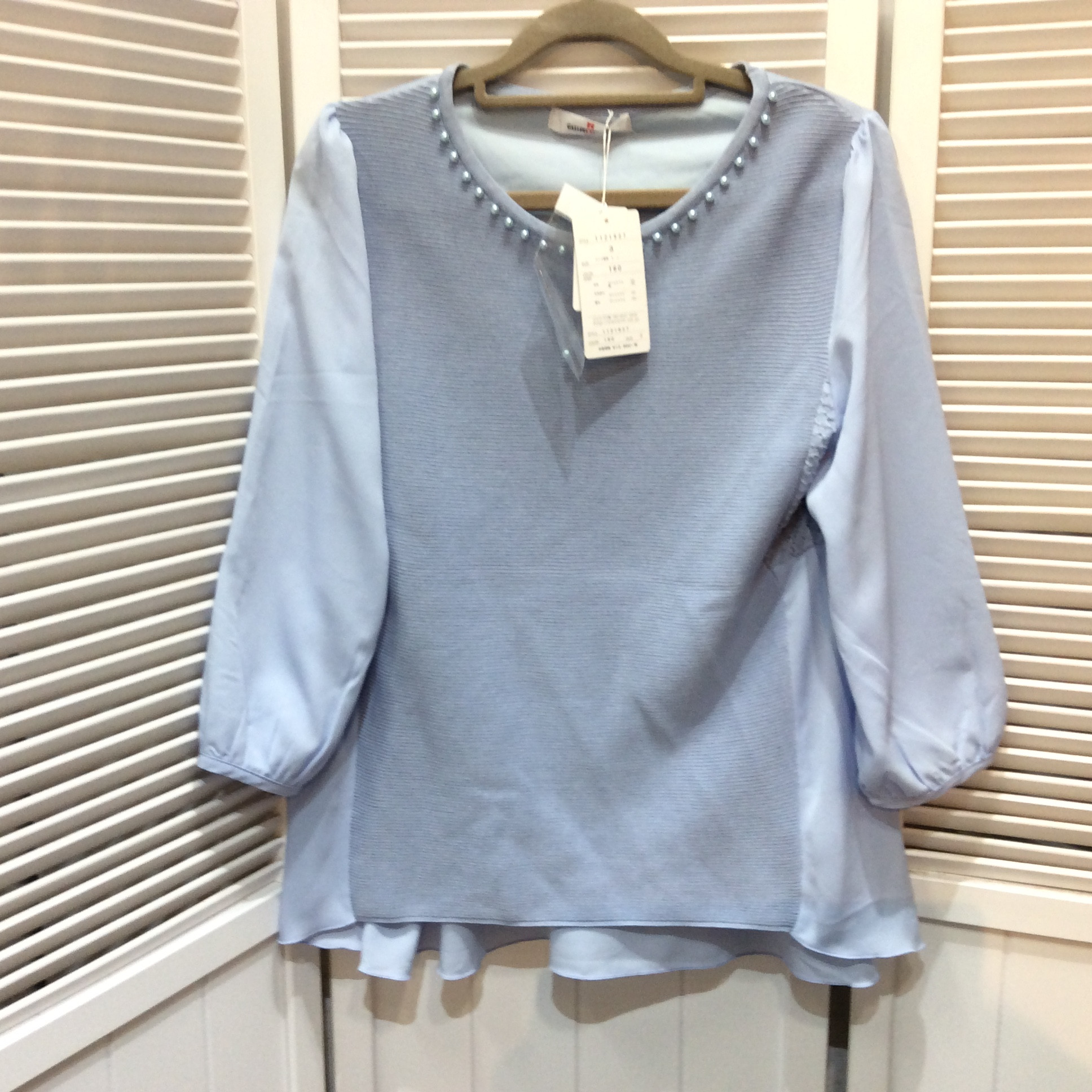 ビスコンティ  カットソー サイズ3  水色／ビーズ