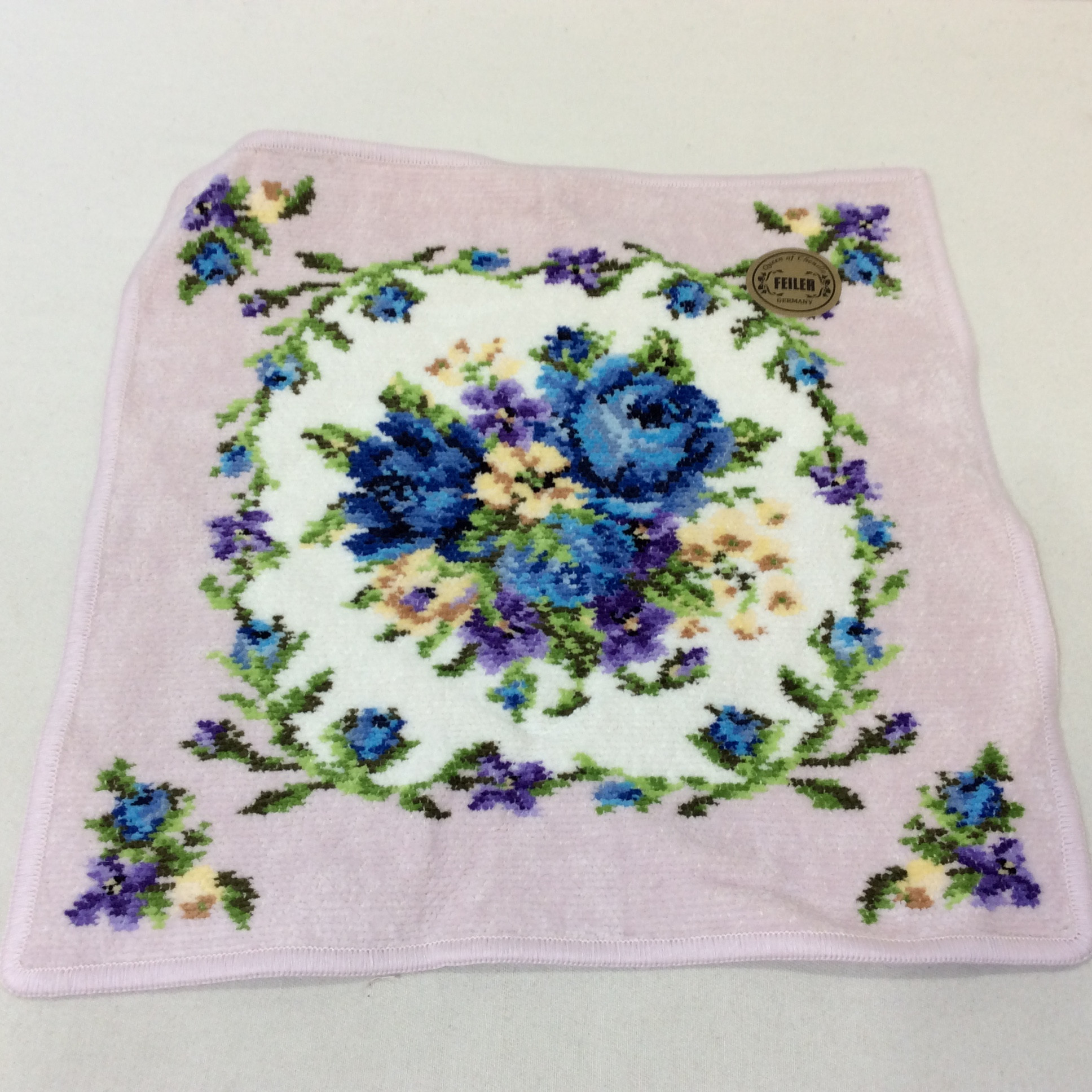 未使用☆FEILER フェイラー 大判タオルハンカチ パープル