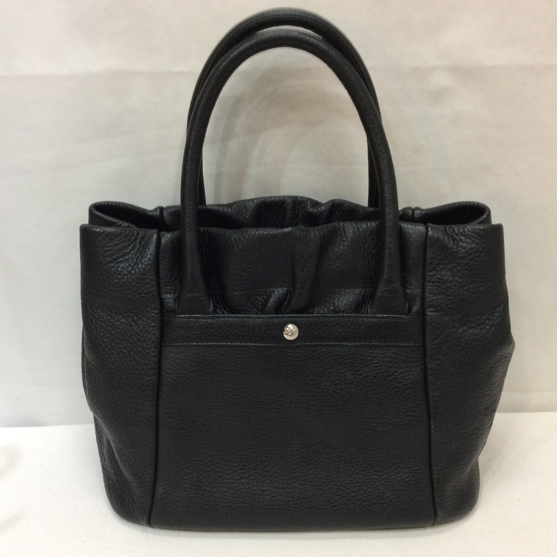 ピエールカルダン レザーハンドバッグ ブラック