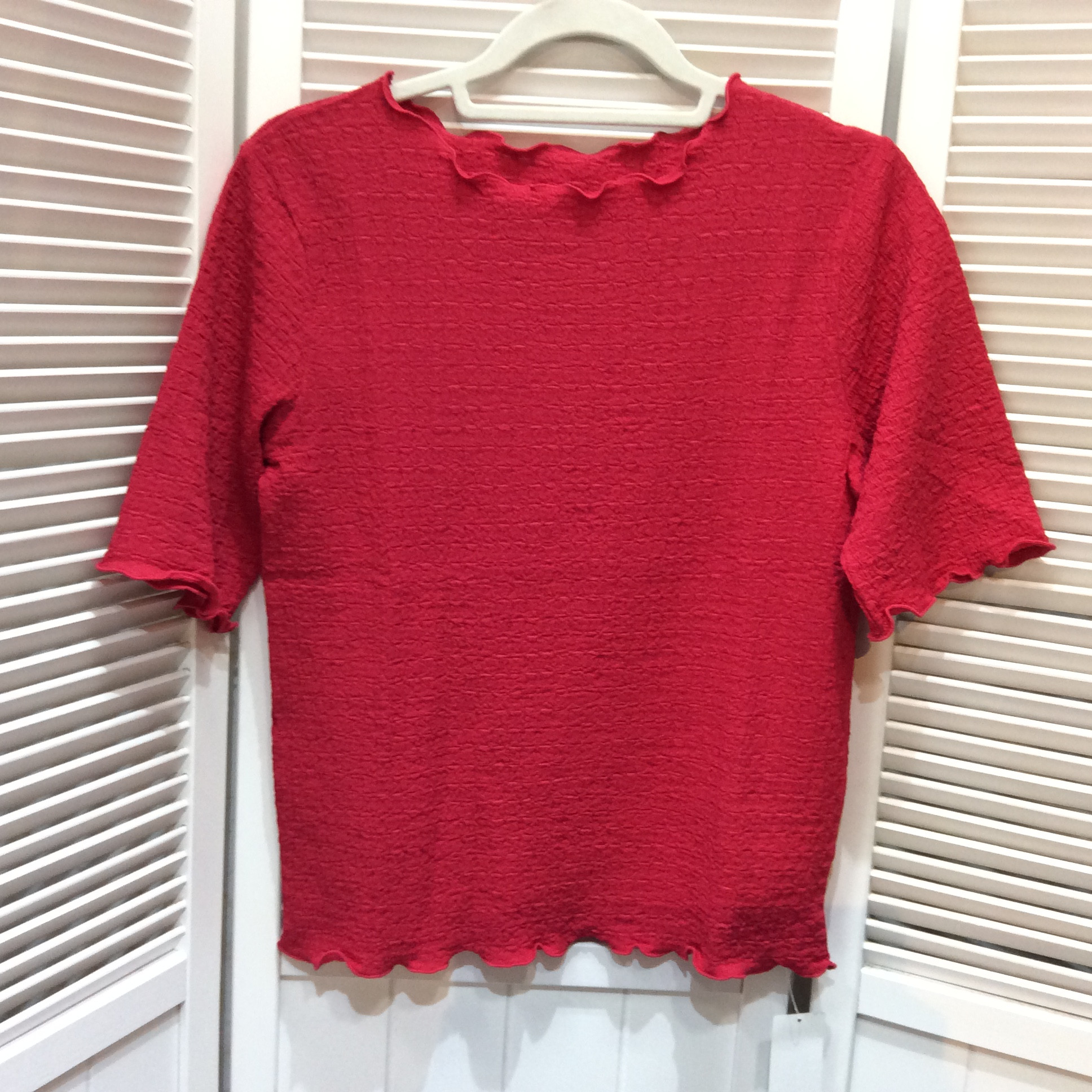 未使用 ITS’DEMO カットソー フリーサイズ   赤