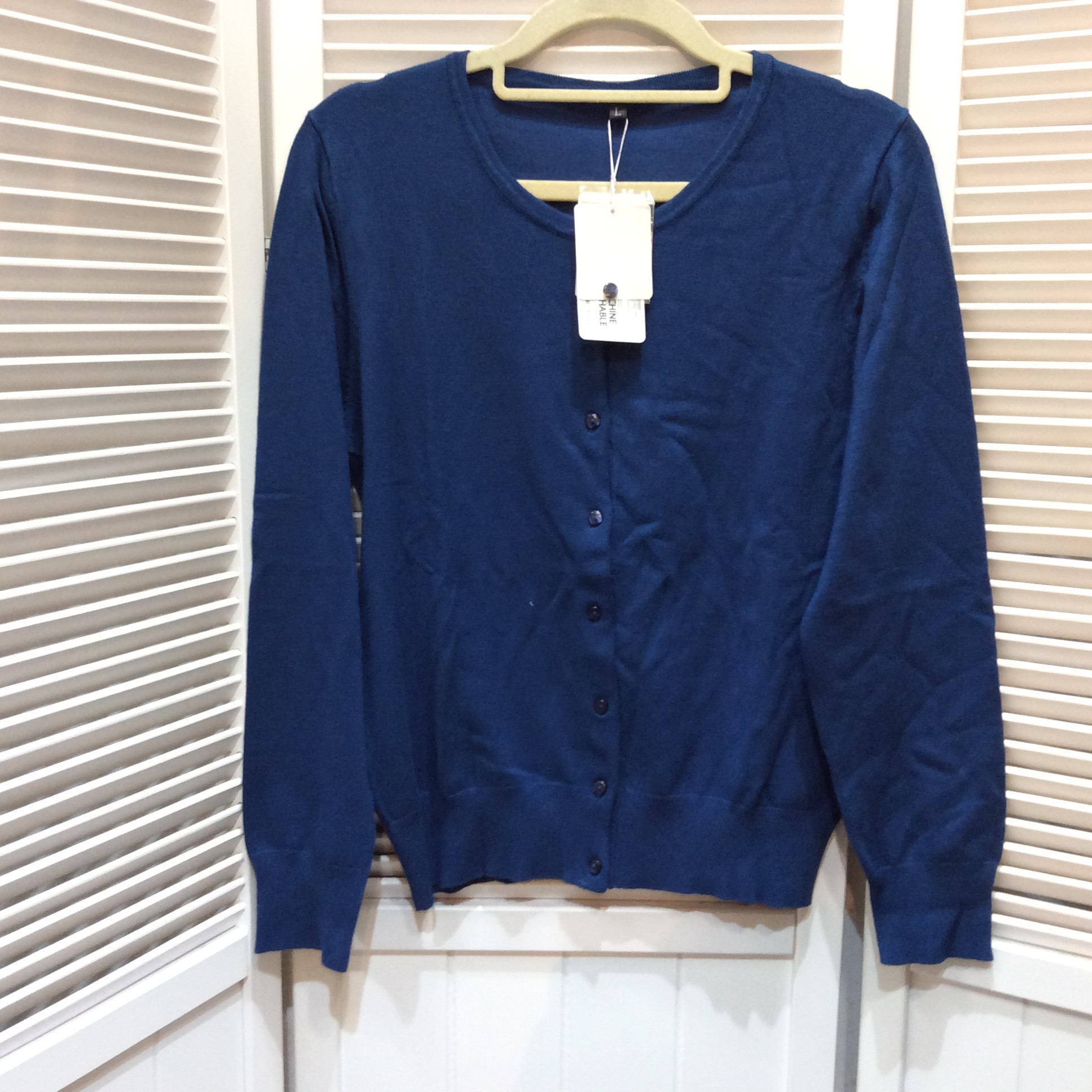 未使用 カーディガン Lサイズ  ブルー