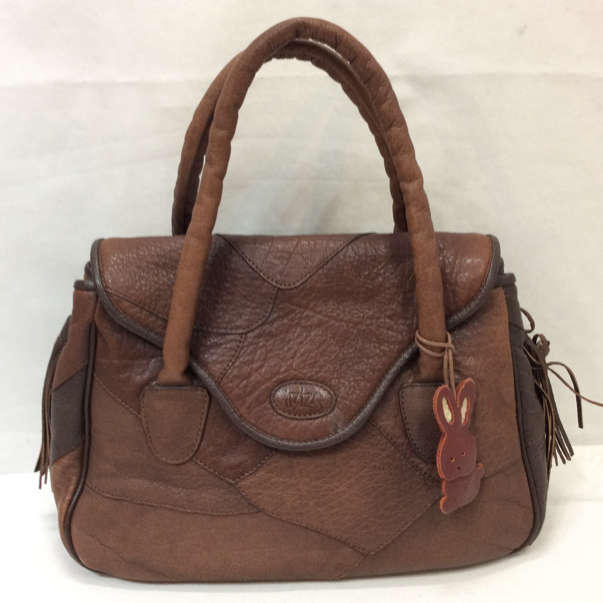 IBIZA イビサ レザーハンドバッグ ブラウン