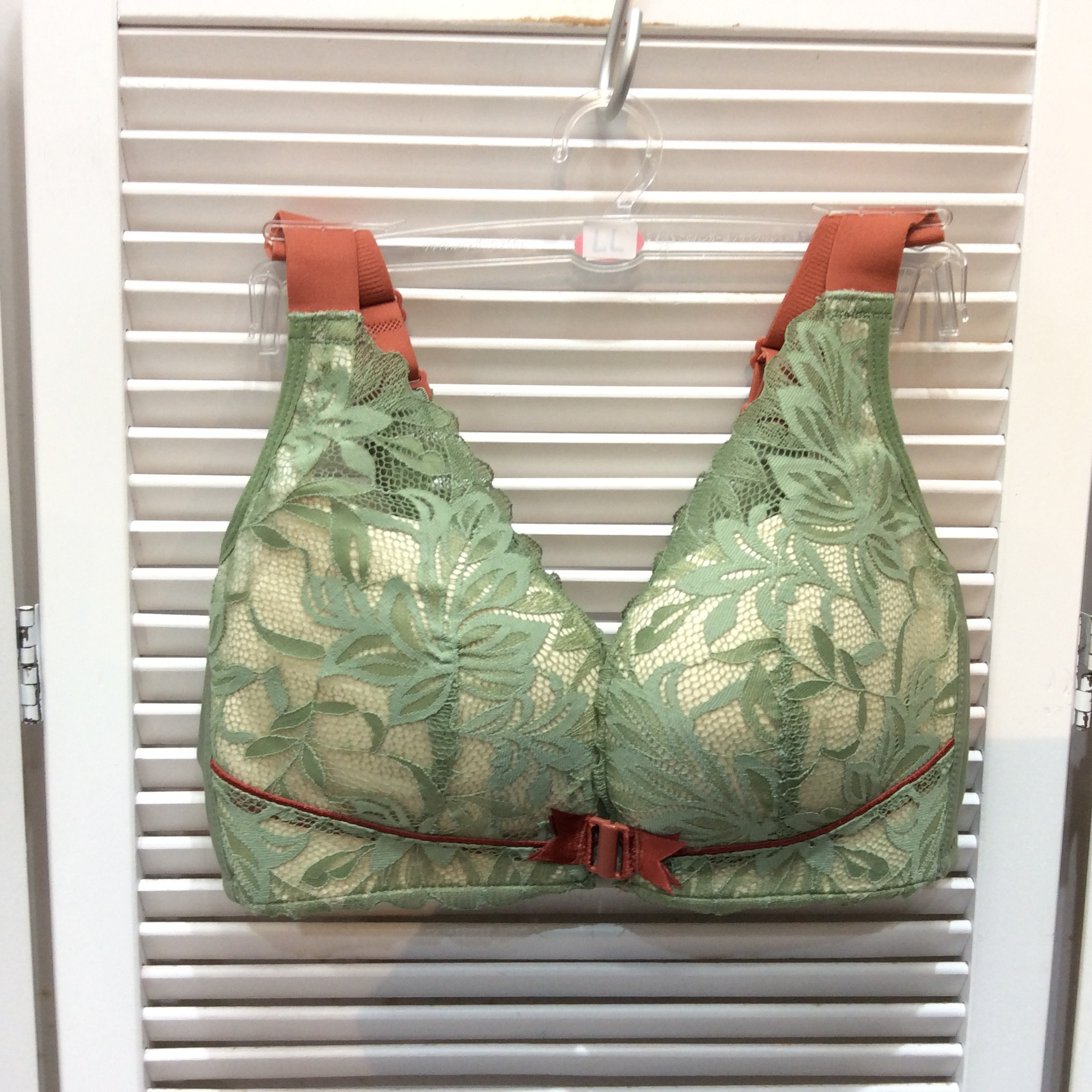 新品 ブラジャー   Sサイズ グリーンレース